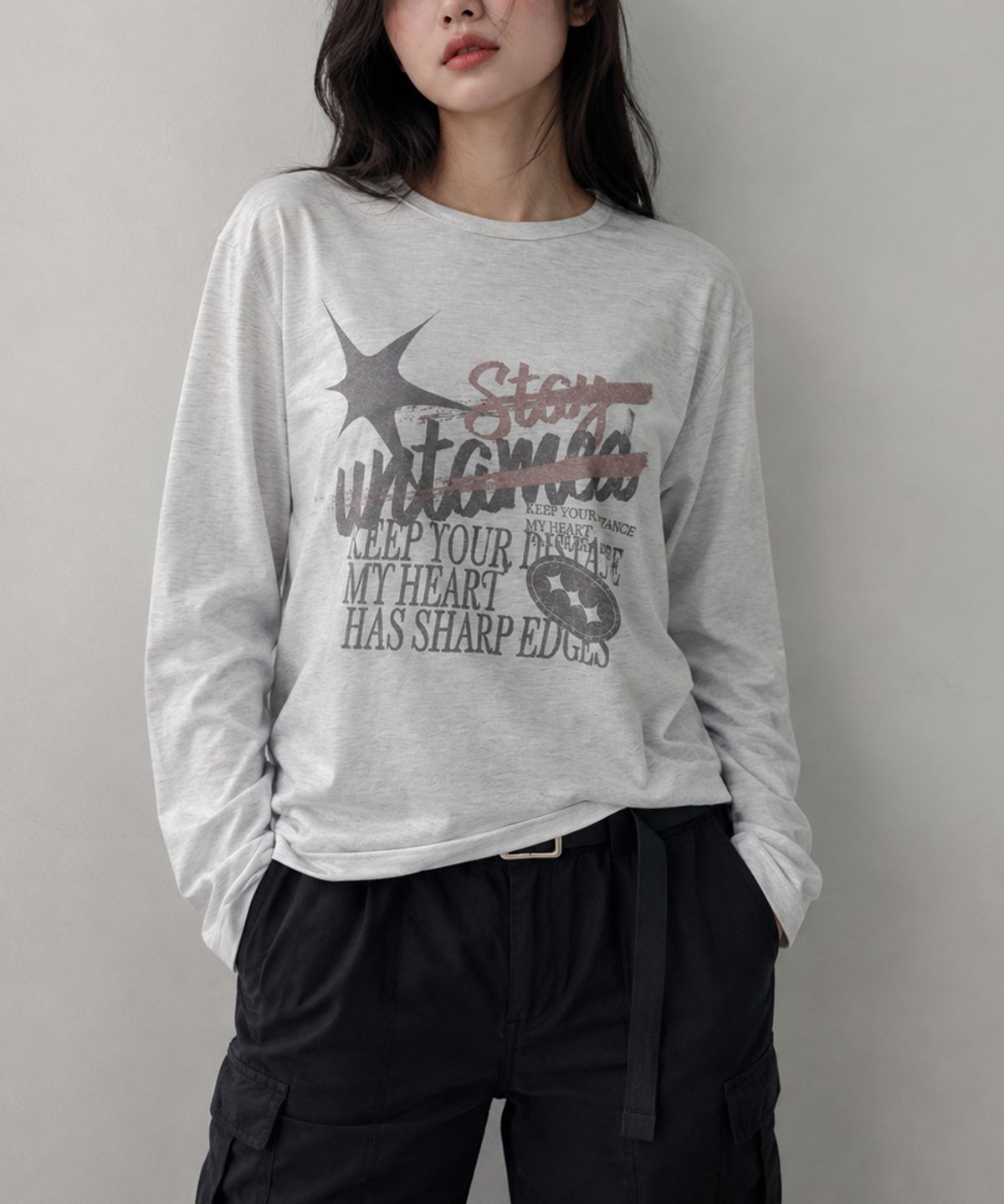 도톤(DOTON) STAY UNTAMED LONG SLEEVE (Oatmeal)