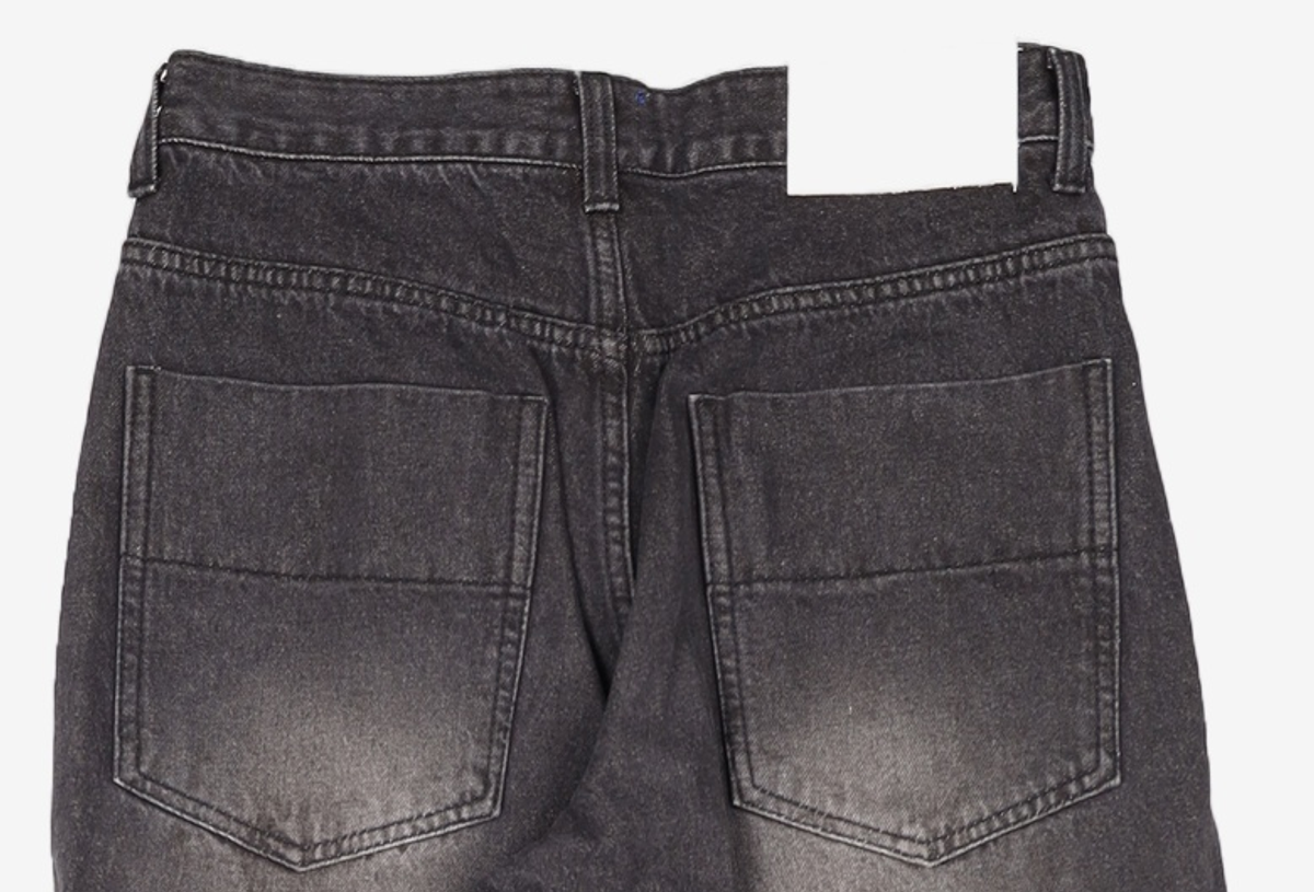 데케트(DECET) Mid Rise Wide Jeans DCPT027AshBlack 28