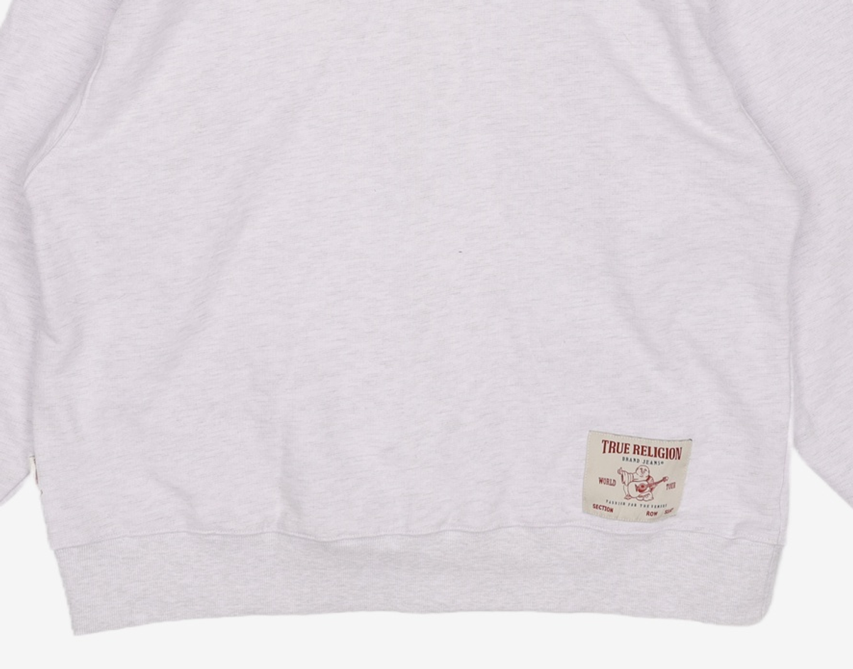 트루릴리젼(TRUERELIGION) R. POINT ZIP-UP HOODIE MELAGE GREY XL