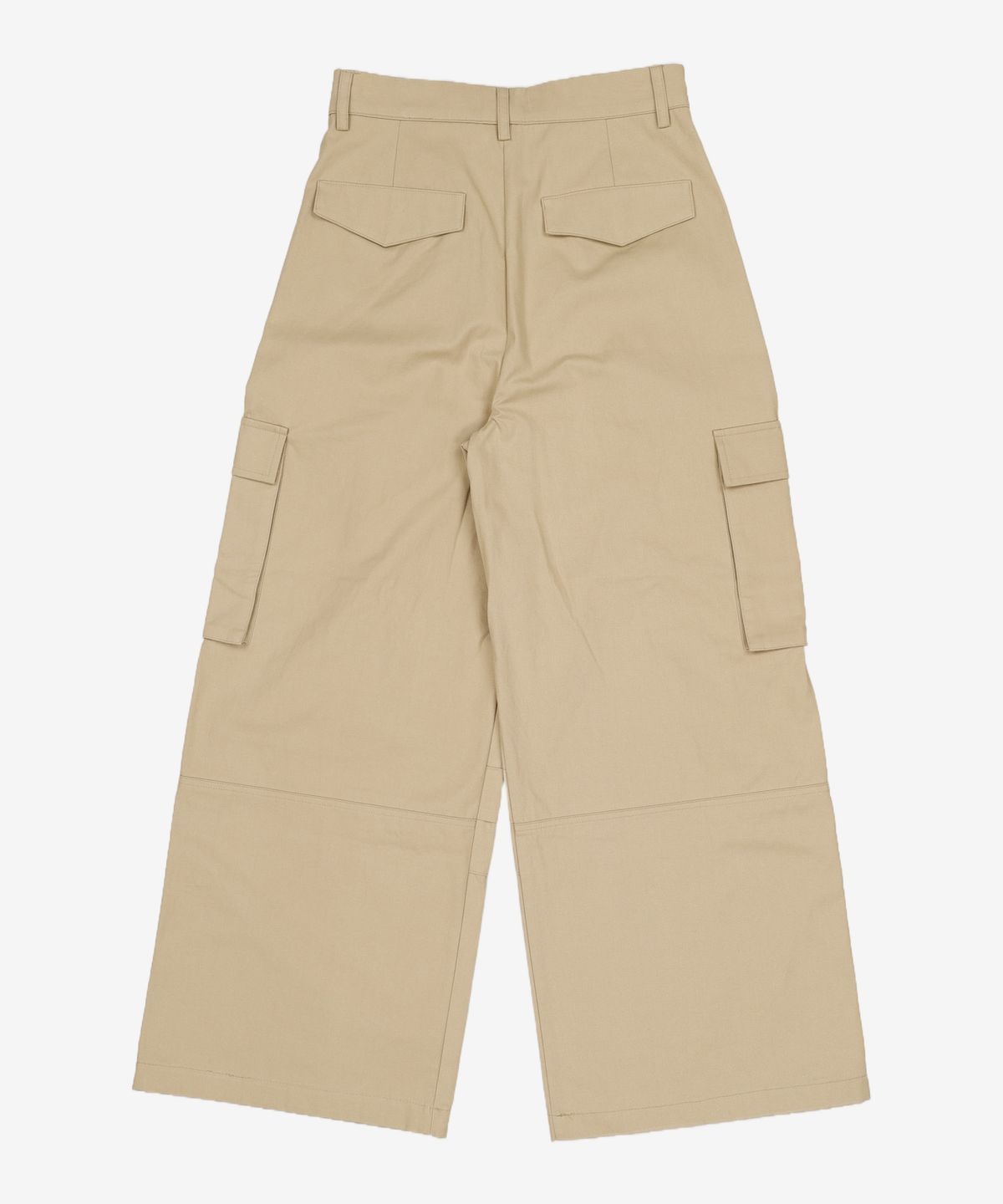라츠유(LOTSYOU) lotsyou_Lindsay Cargo Low Waist Pants Beige S