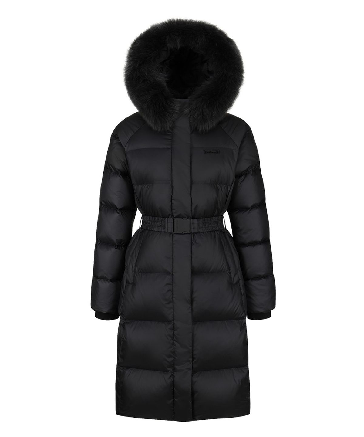디스커버리 익스페디션(DISCOVERY EXPEDITION) 여성 켈리 글로시 구스다운 롱패딩 (BLACK)