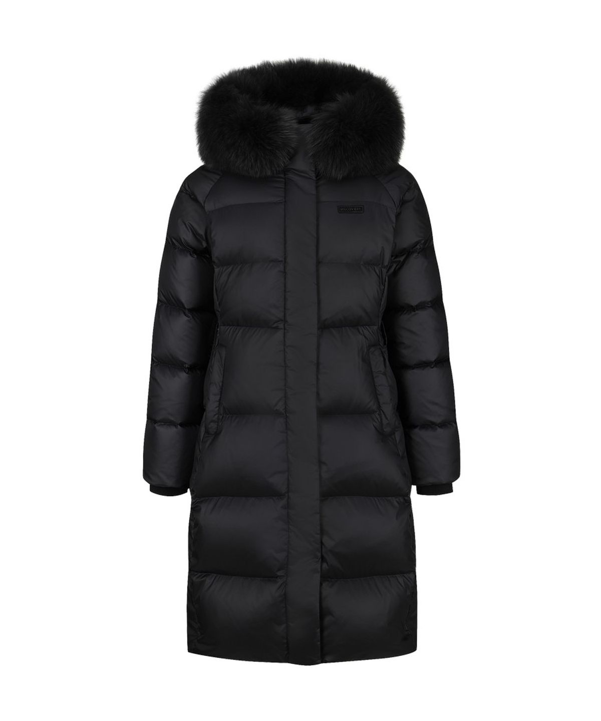 디스커버리 익스페디션(DISCOVERY EXPEDITION) 여성 켈리 글로시 구스다운 롱패딩 (BLACK)