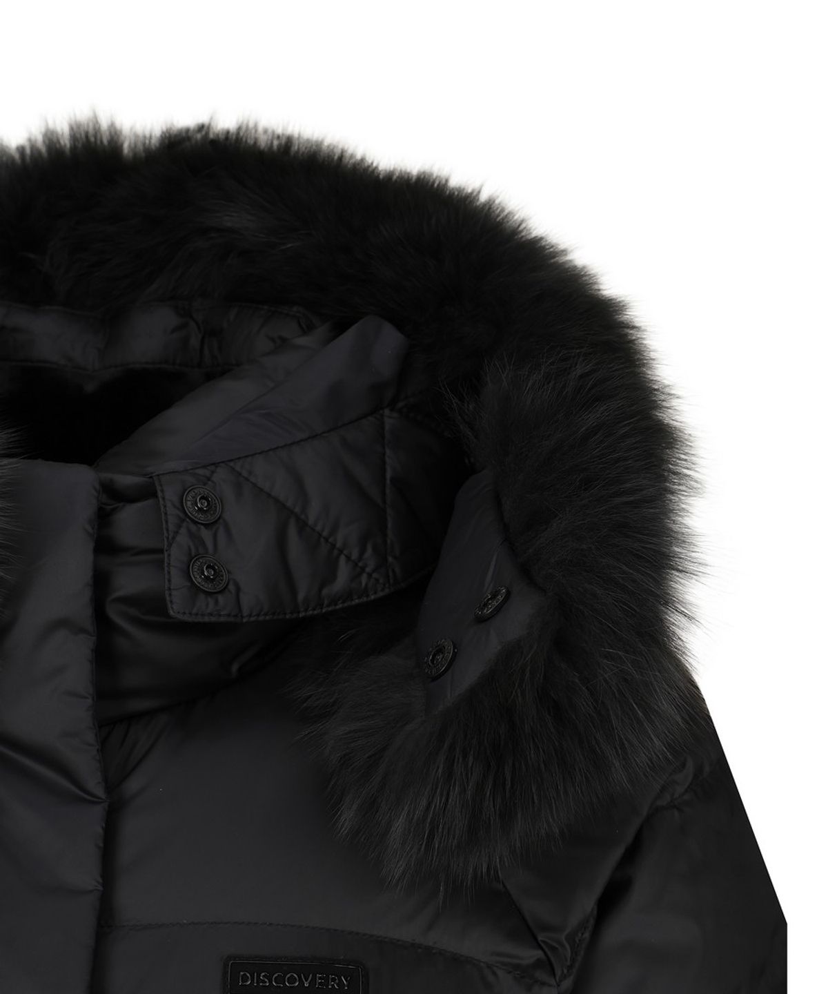 디스커버리 익스페디션(DISCOVERY EXPEDITION) 여성 켈리 글로시 구스다운 롱패딩 (BLACK)