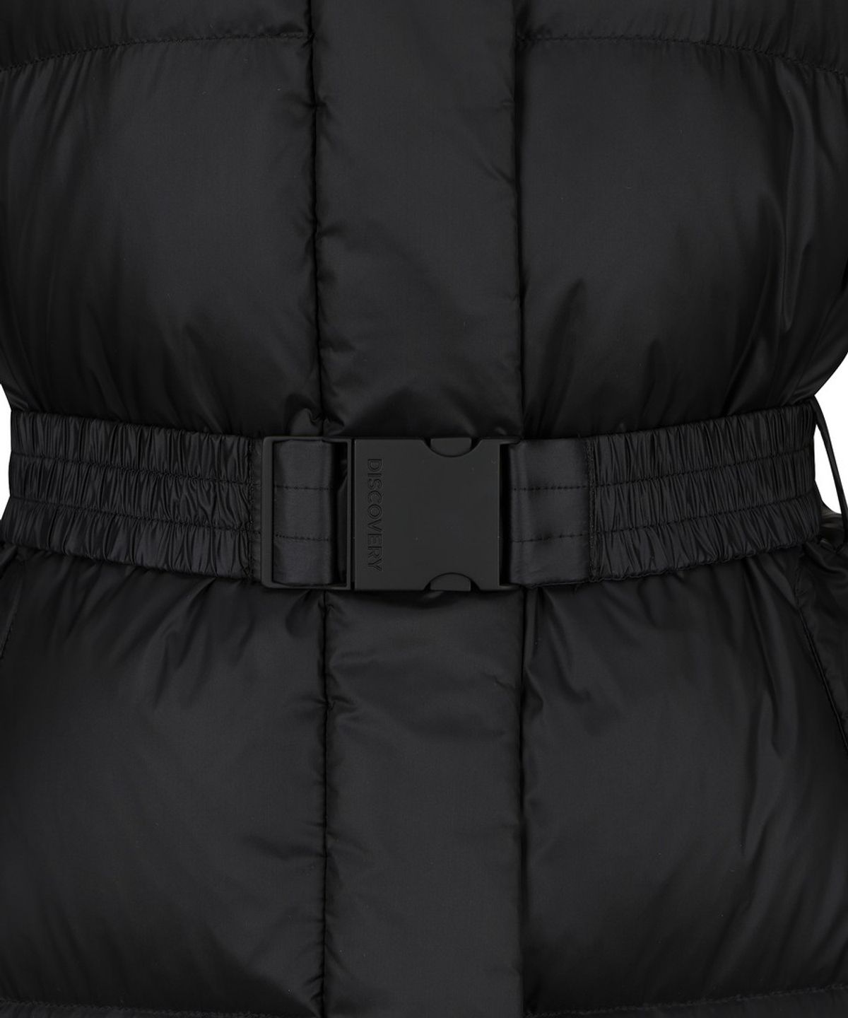디스커버리 익스페디션(DISCOVERY EXPEDITION) 여성 켈리 글로시 구스다운 롱패딩 (BLACK)