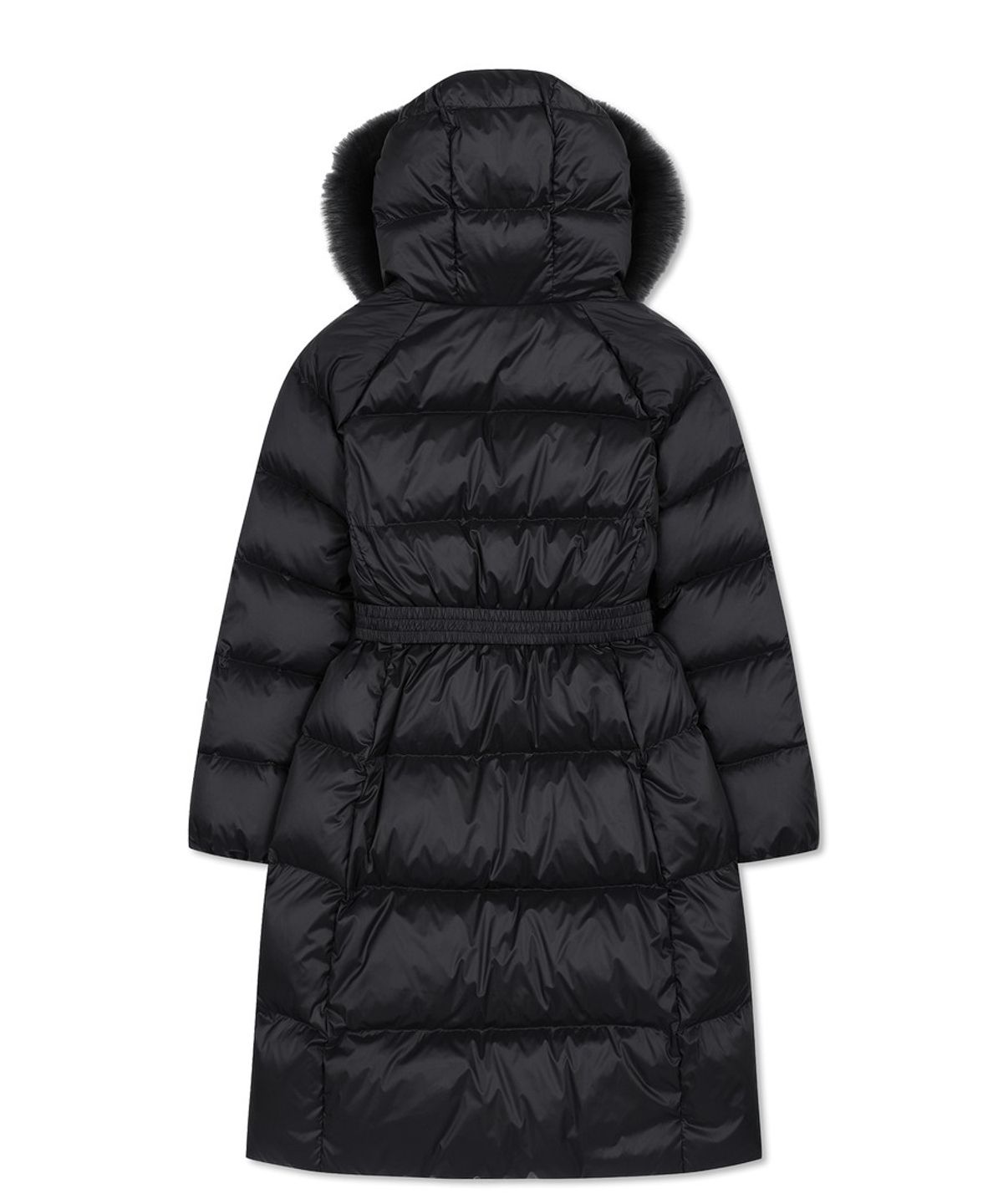 디스커버리 익스페디션(DISCOVERY EXPEDITION) 여성 켈리 글로시 구스다운 롱패딩 (BLACK)