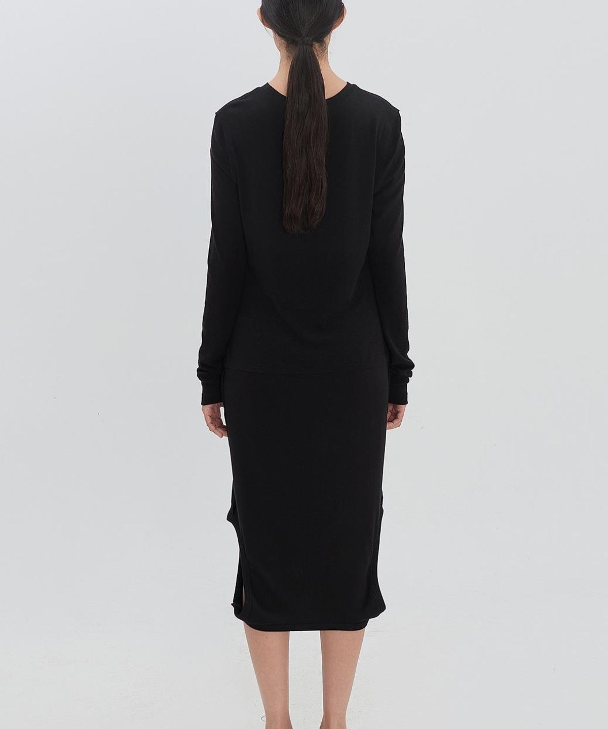 래코드(RECODE) Overlapped Layered Top RJTAM26597BKX