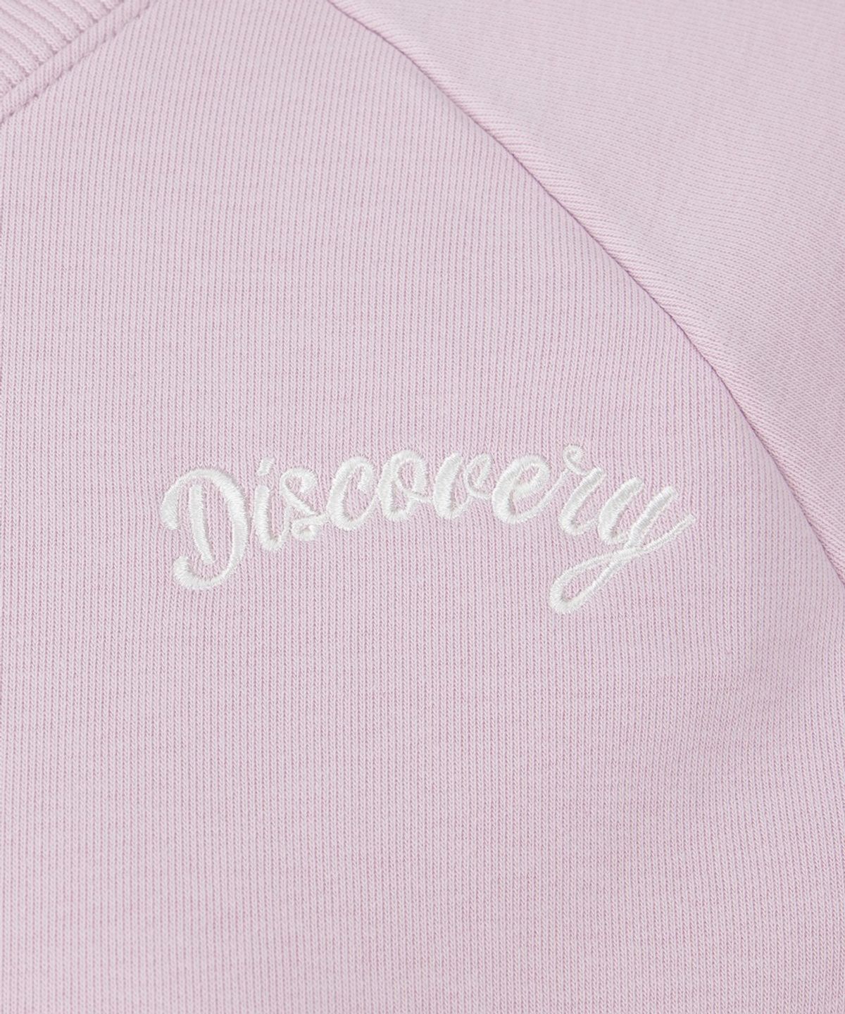 디스커버리 익스페디션(DISCOVERY EXPEDITION) 여성 브이넥 스몰그래픽 맨투맨 (L.Pink)