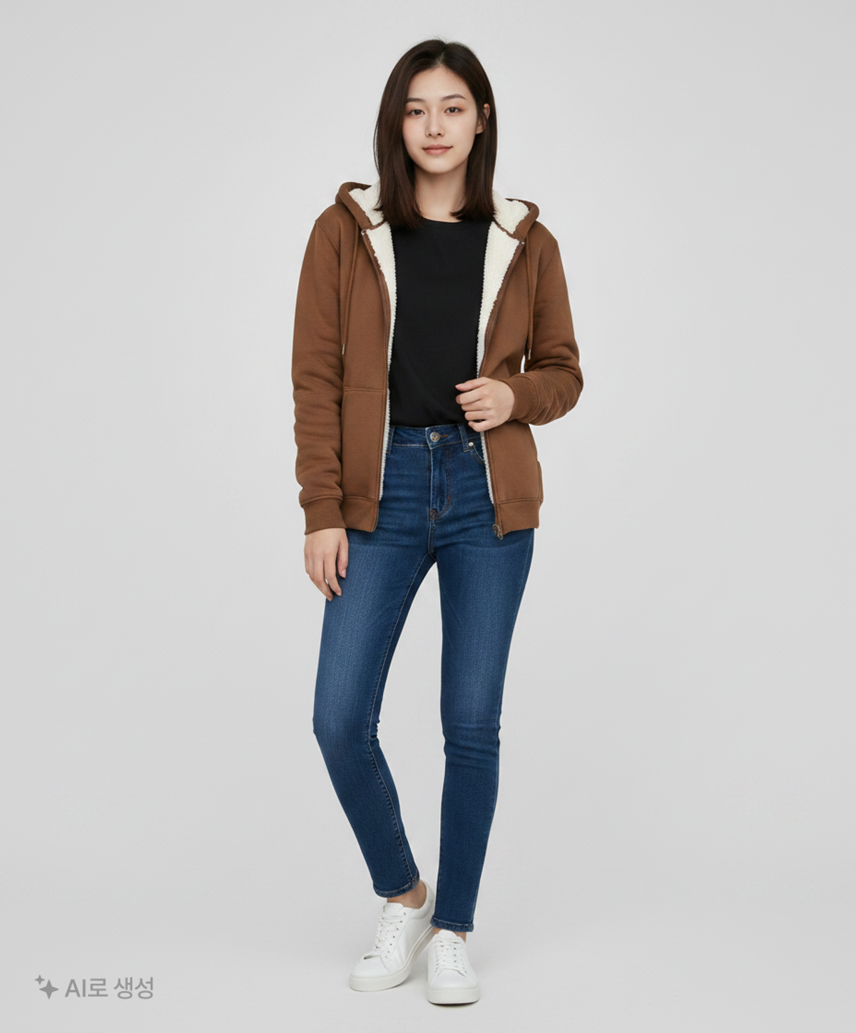 스파오(SPAO) 후드 집업 S