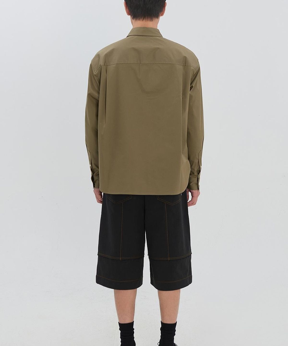 래코드(RECODE) Raw-Edged Bermuda Shorts RJPAM26696BKX