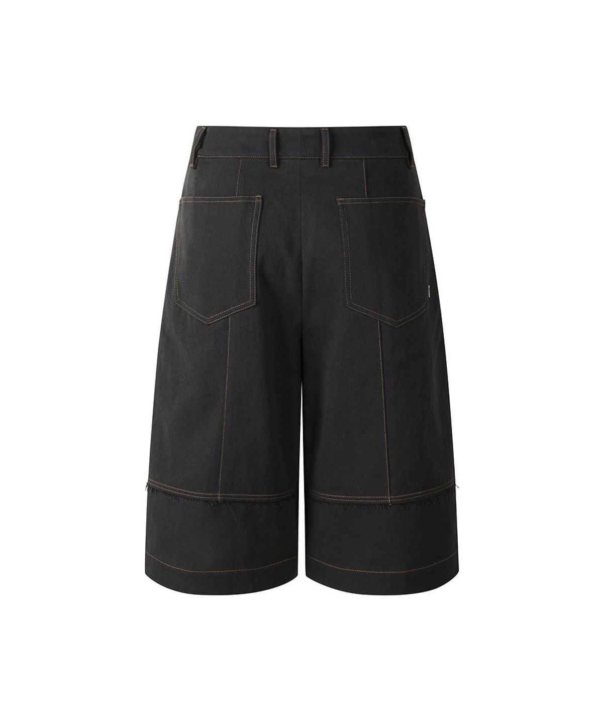 래코드(RECODE) Raw-Edged Bermuda Shorts RJPAM26696BKX