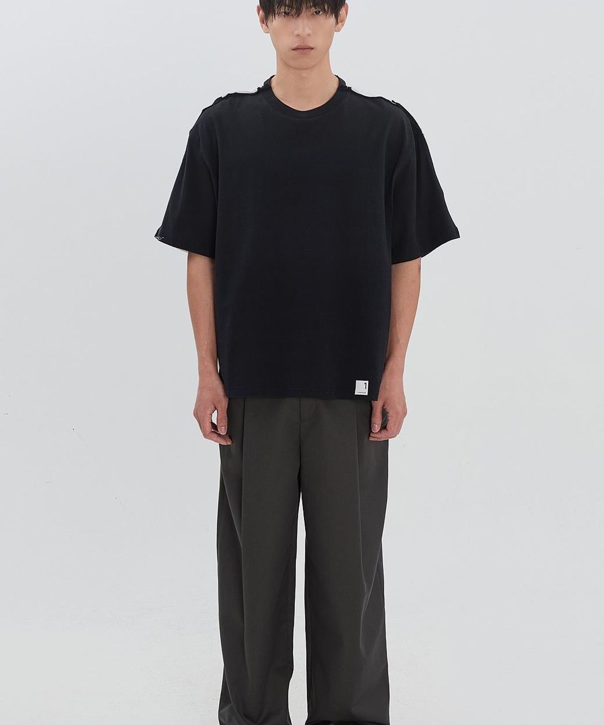 래코드(RECODE) Raw-Edged Pants RJPAM26694GYX