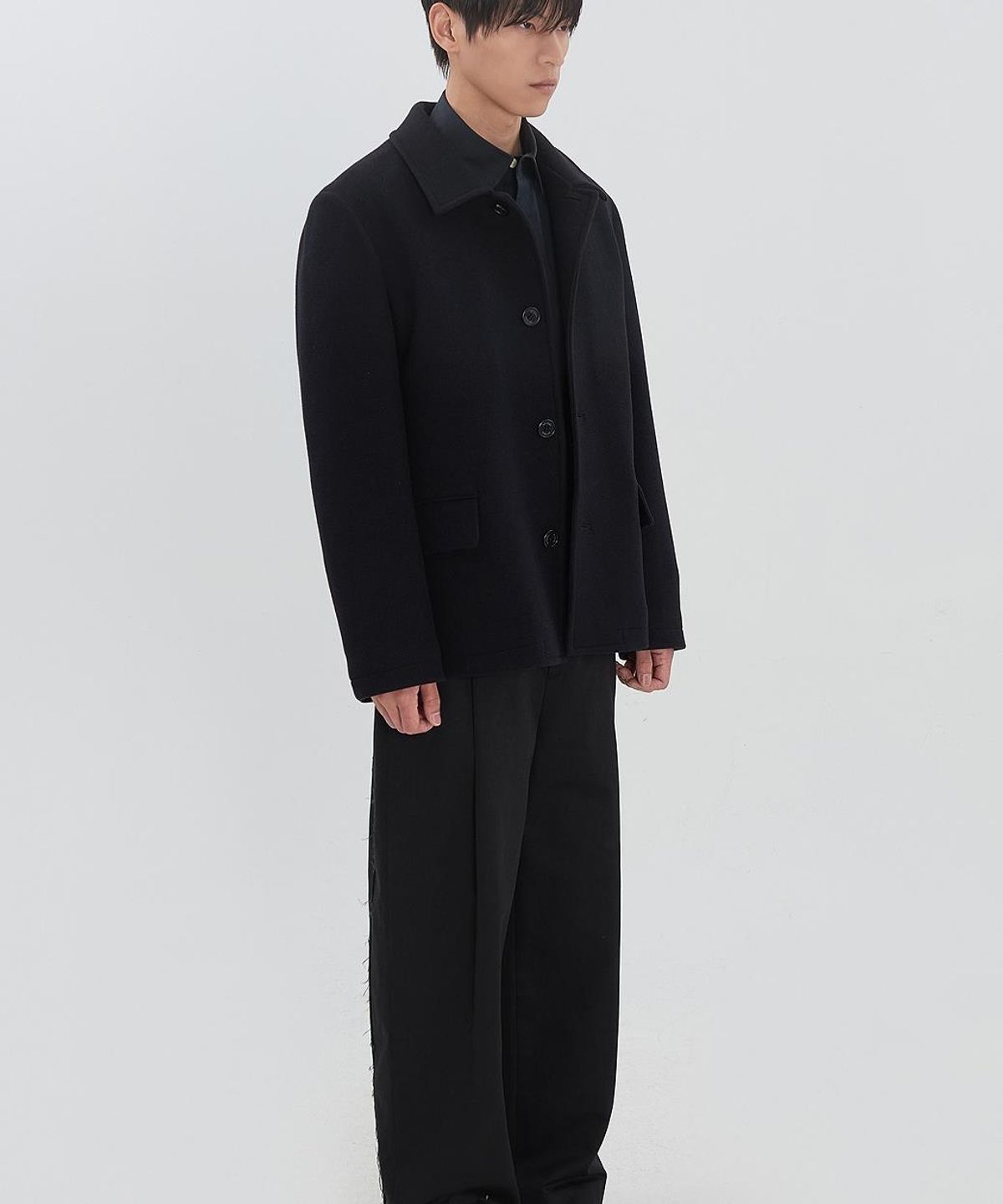 래코드(RECODE) Raw-Edged Pants RJPAM26694BKX