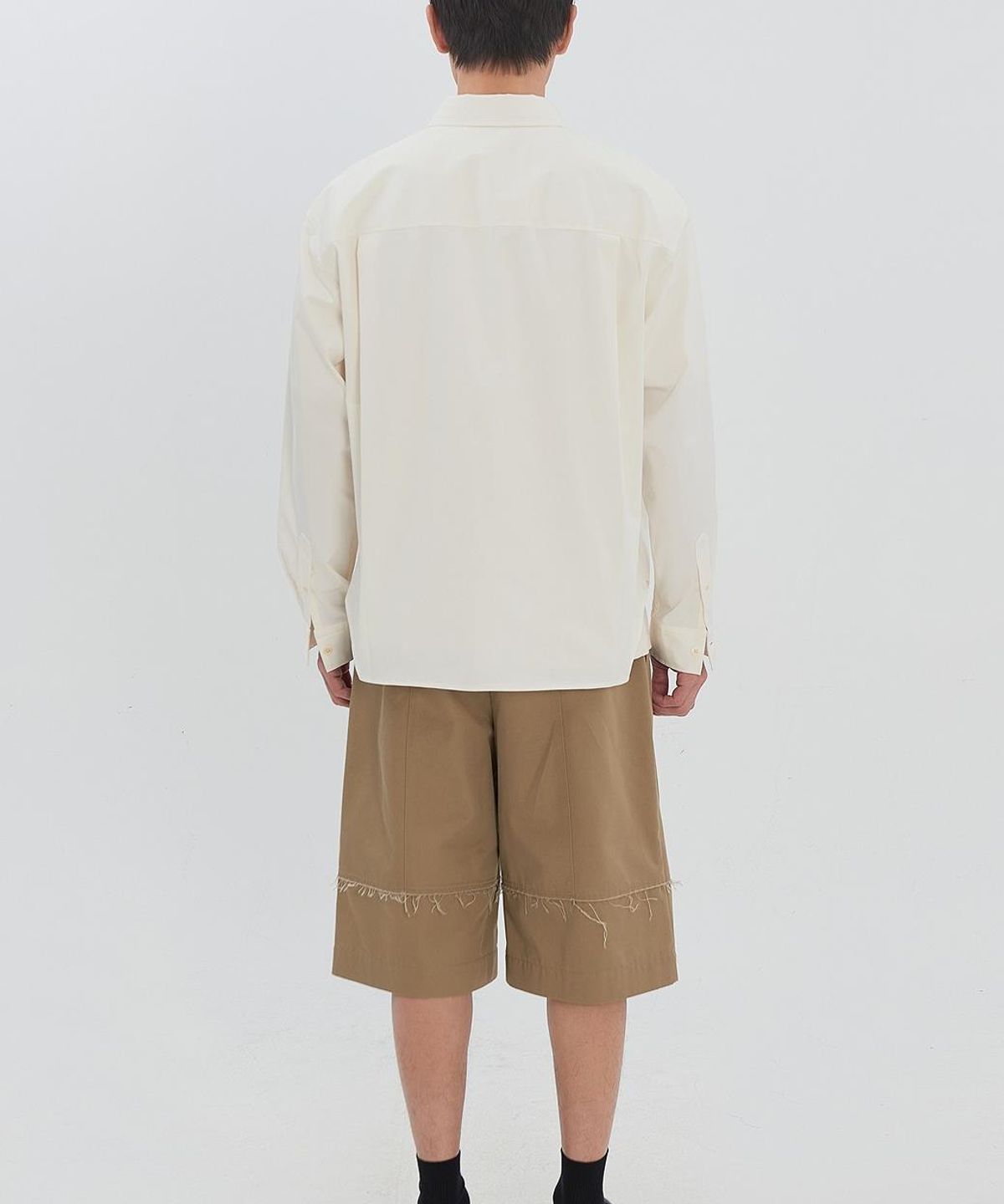 래코드(RECODE) Raw-Edged Bermuda Shorts RJPAM26695BEX