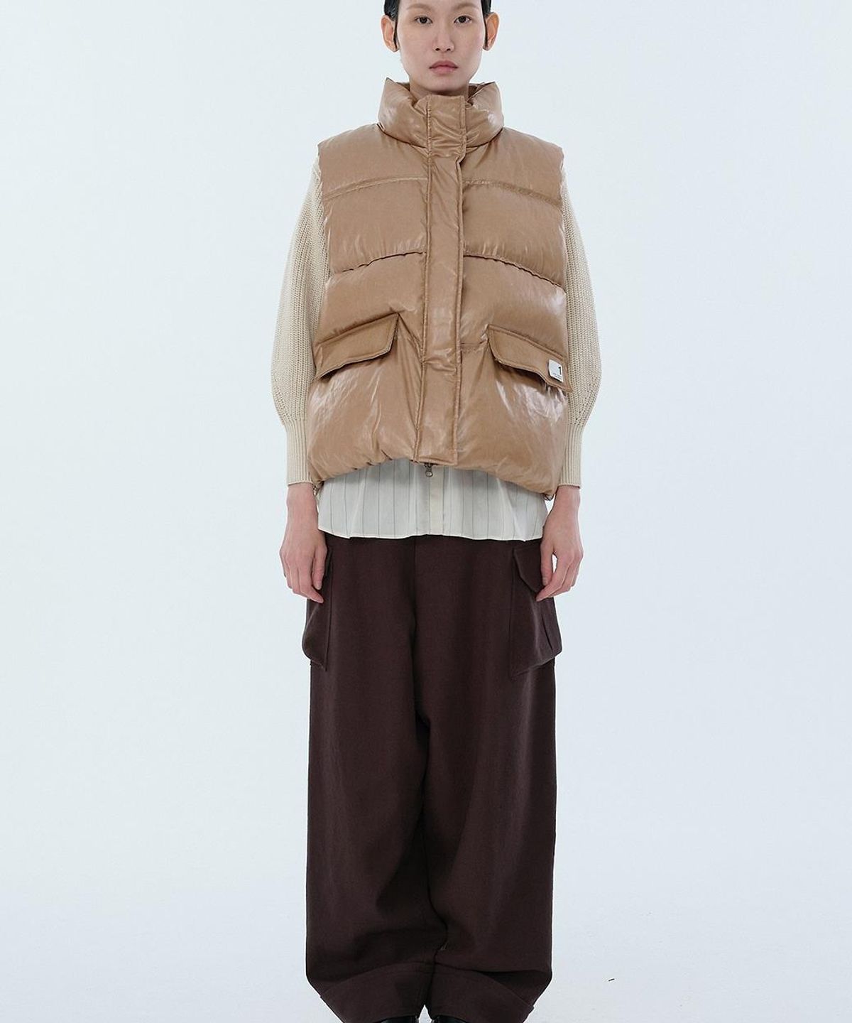 래코드(RECODE) Recycled Down Puffer Vest RQVAS26599BEX