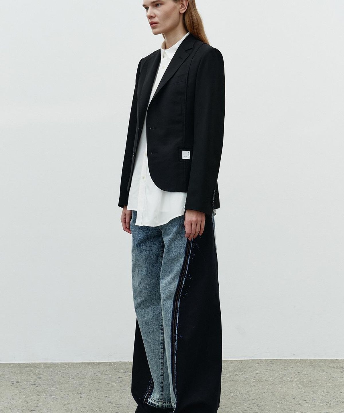 래코드(RECODE) Raw Edge Cutting Jacket RQJAS26597BKX