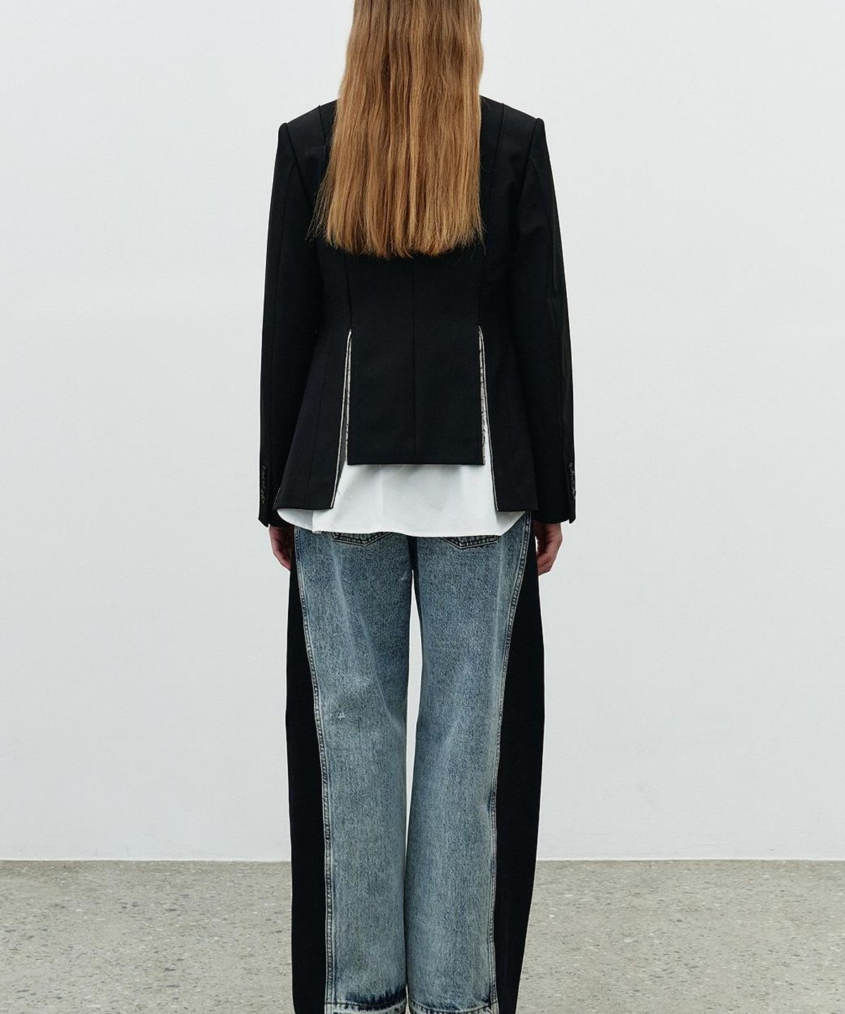 래코드(RECODE) Raw Edge Cutting Jacket RQJAS26597BKX