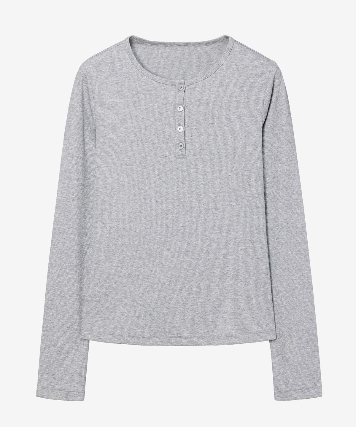 마인드브릿지 우먼(MIND BRIDGE WOMEN) [ON][W]골지 헨리넥 데일리 긴팔 티셔츠 - 4color
