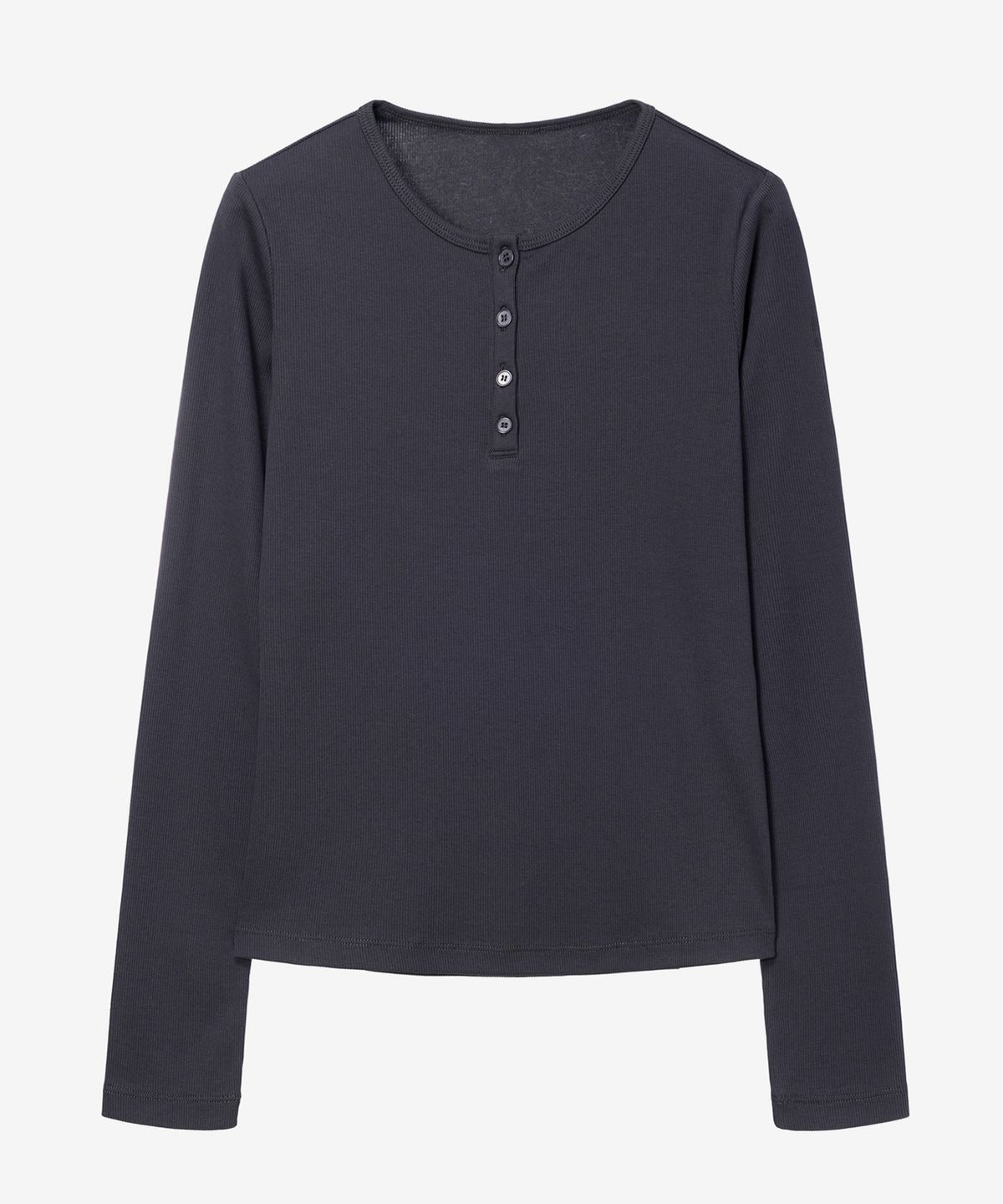 마인드브릿지 우먼(MIND BRIDGE WOMEN) [ON][W]골지 헨리넥 데일리 긴팔 티셔츠 - 4color