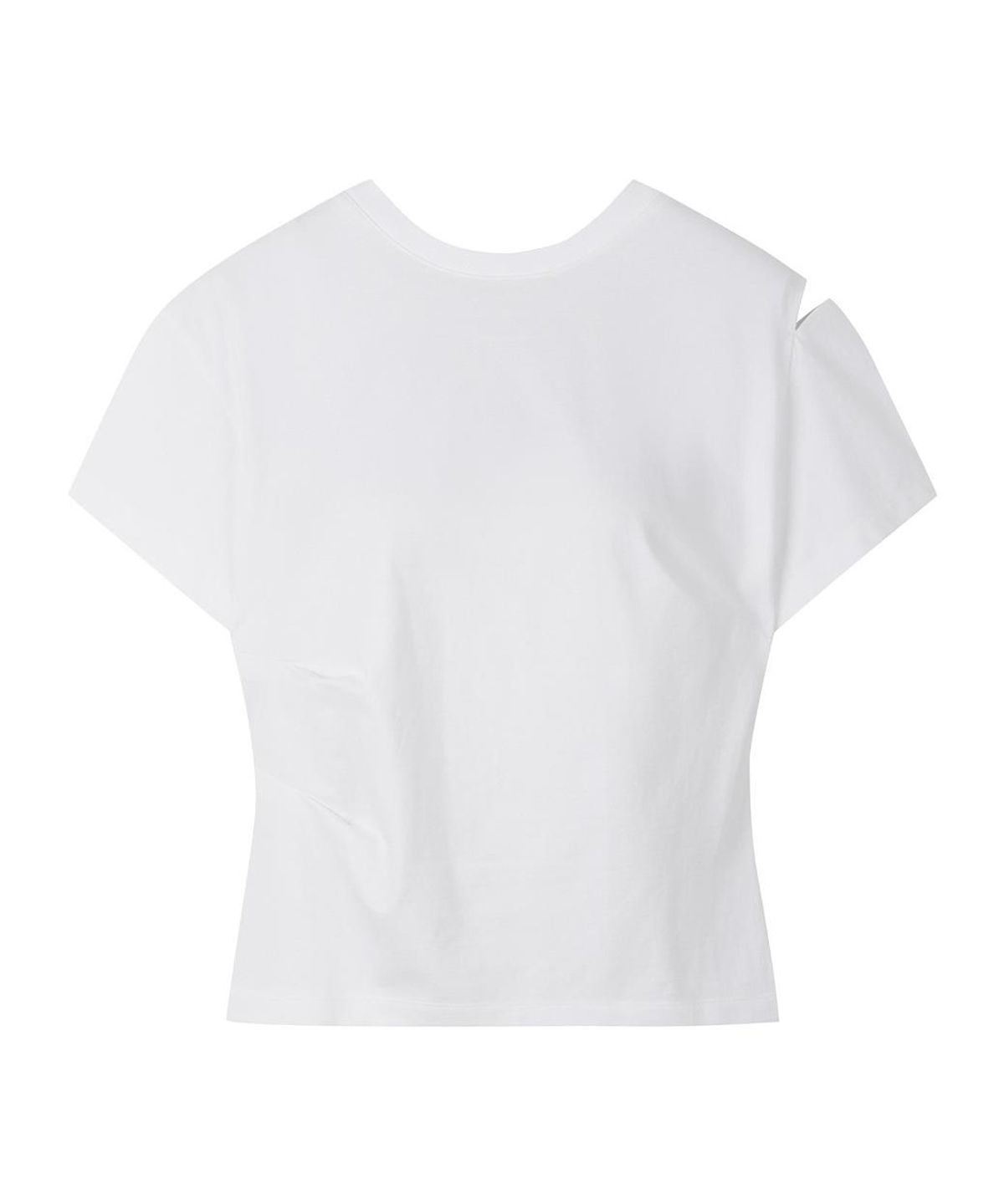 래코드(RECODE) Backward Shoulder Slit Shirring Top RJTAM26596WHX