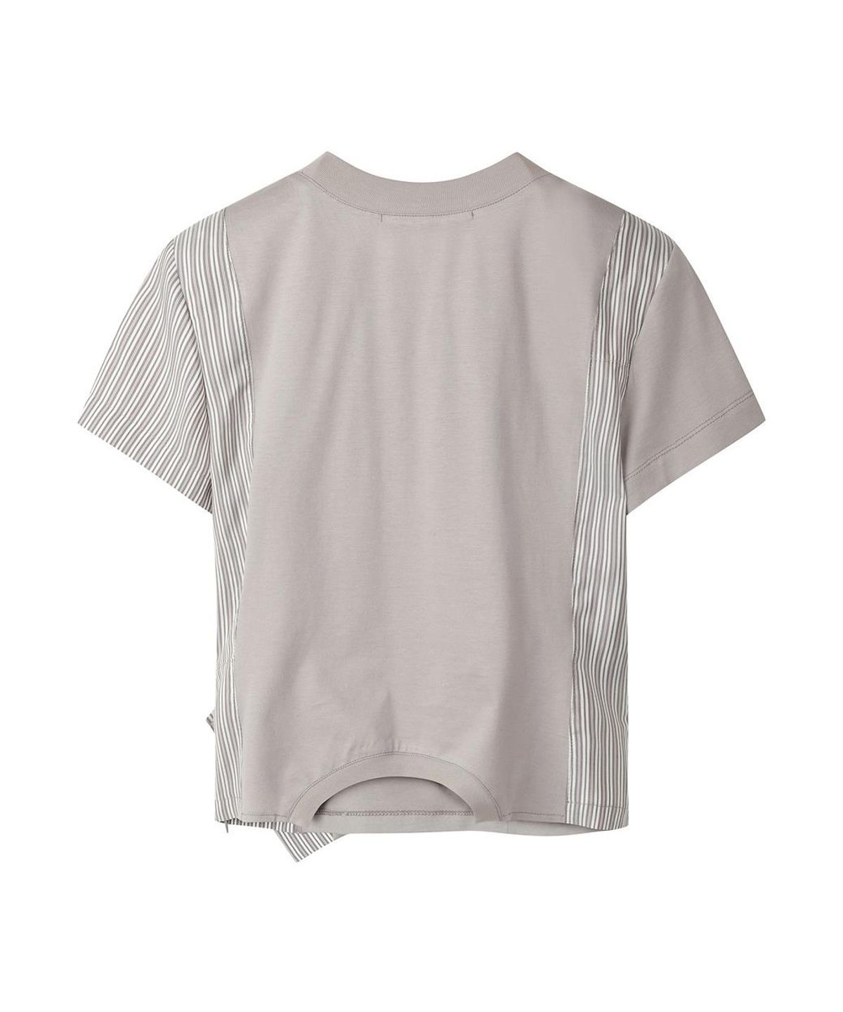 래코드(RECODE) Mixed Shirt Panel Top R0TAS26211GYX