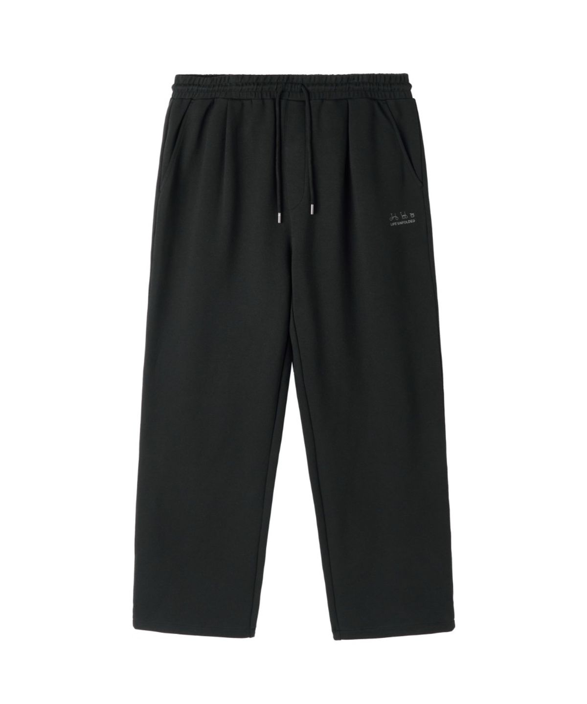 브롬톤 런던(BROMPTON LONDON) LOGO STRAIGHT SWEAT TROUSERS - BLACK (P263MPT163)