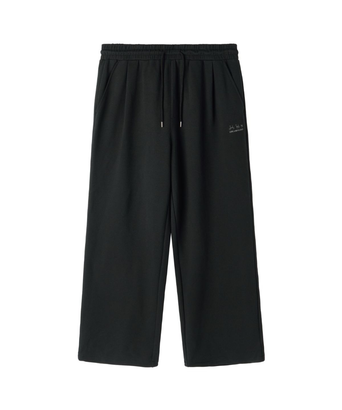 브롬톤 런던(BROMPTON LONDON) LOGO WIDE SWEAT TROUSERS - BLACK (P263UPT164)