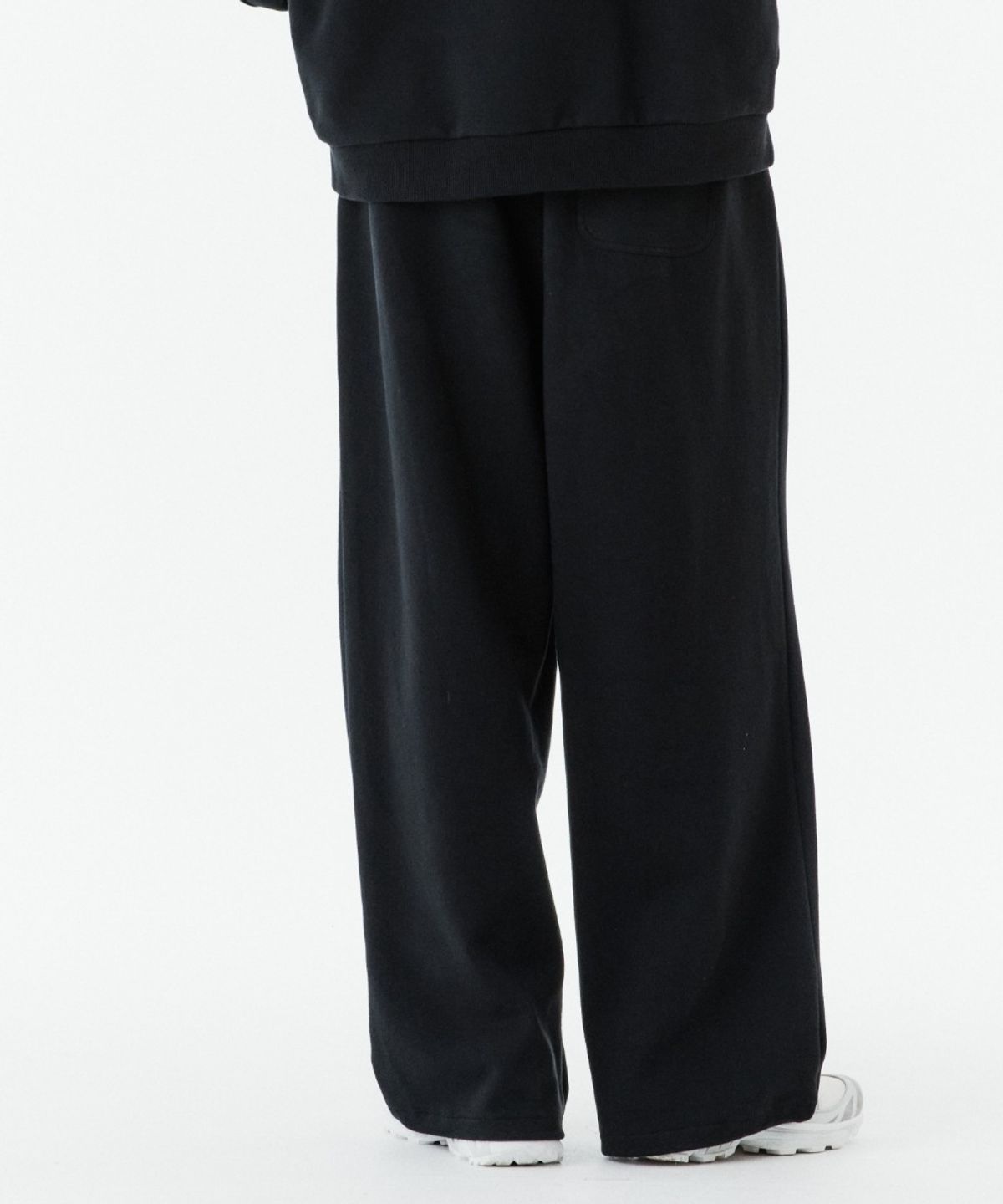 브롬톤 런던(BROMPTON LONDON) LOGO WIDE SWEAT TROUSERS - BLACK (P263UPT164)