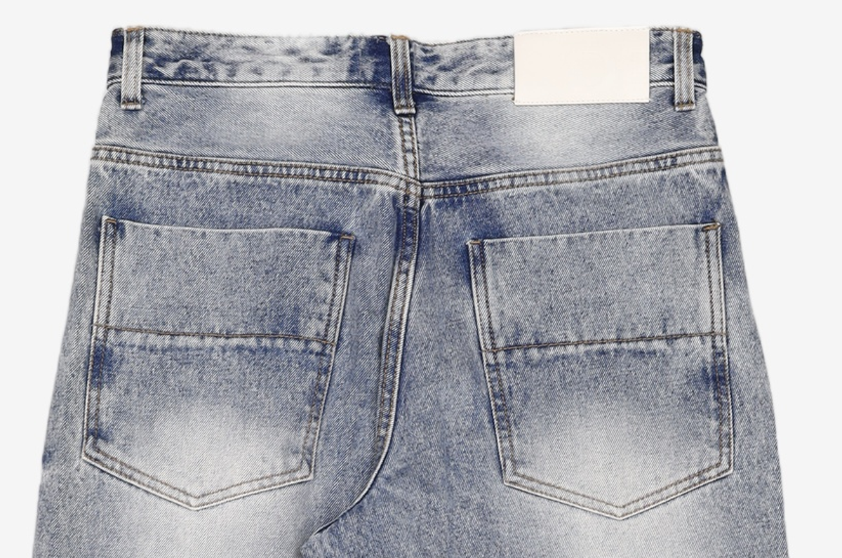 데케트(DECET) Mid Rise Wide Jeans DCPT027AshBlack 28