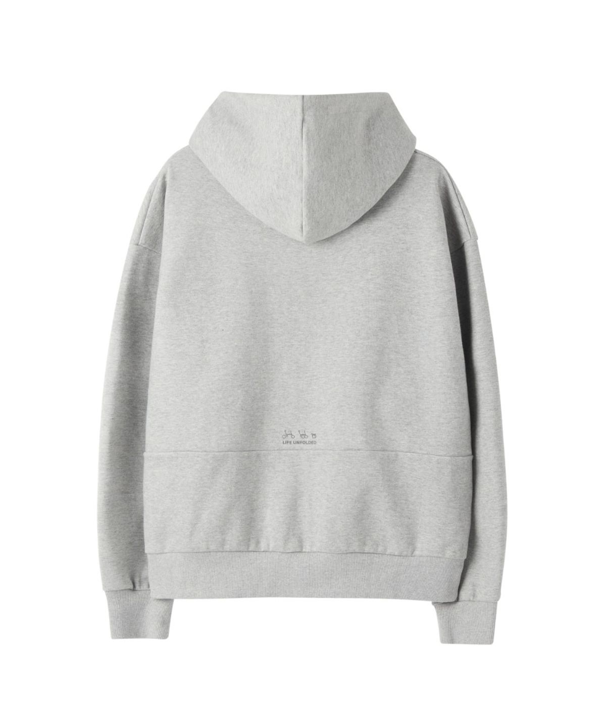 브롬톤 런던(BROMPTON LONDON) HOODED ZIP-UP - M/GREY (P263UFT163)