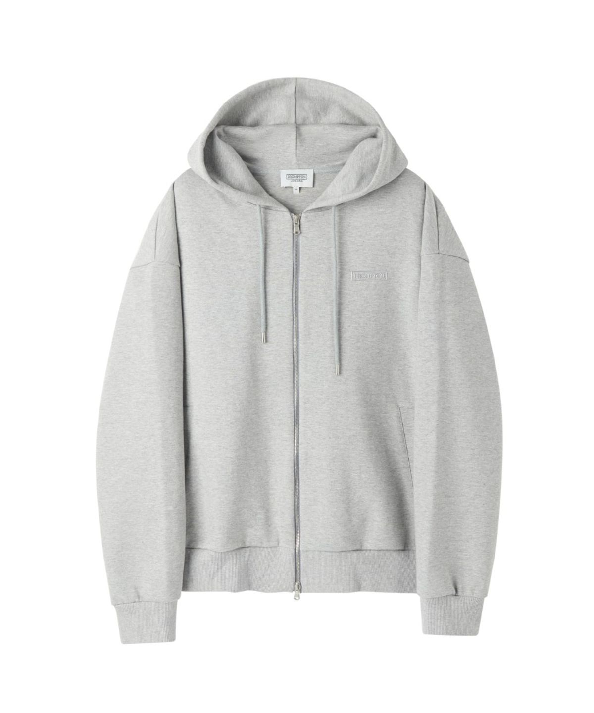 브롬톤 런던(BROMPTON LONDON) HOODED ZIP-UP - M/GREY (P263UFT163)