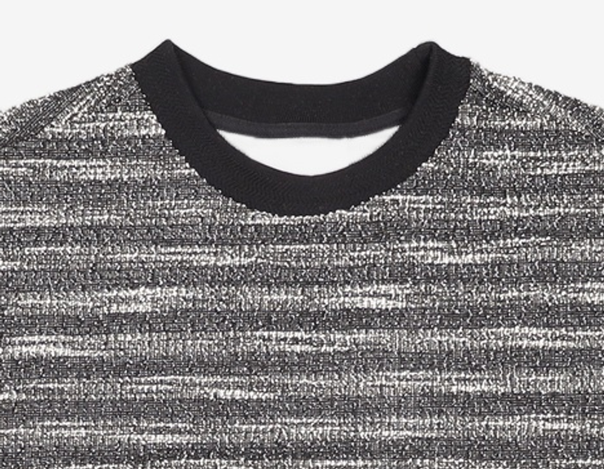메종미네드(MAISON MINED) MIXED BOUCLE KNIT LONG SLEEVE BLACK M