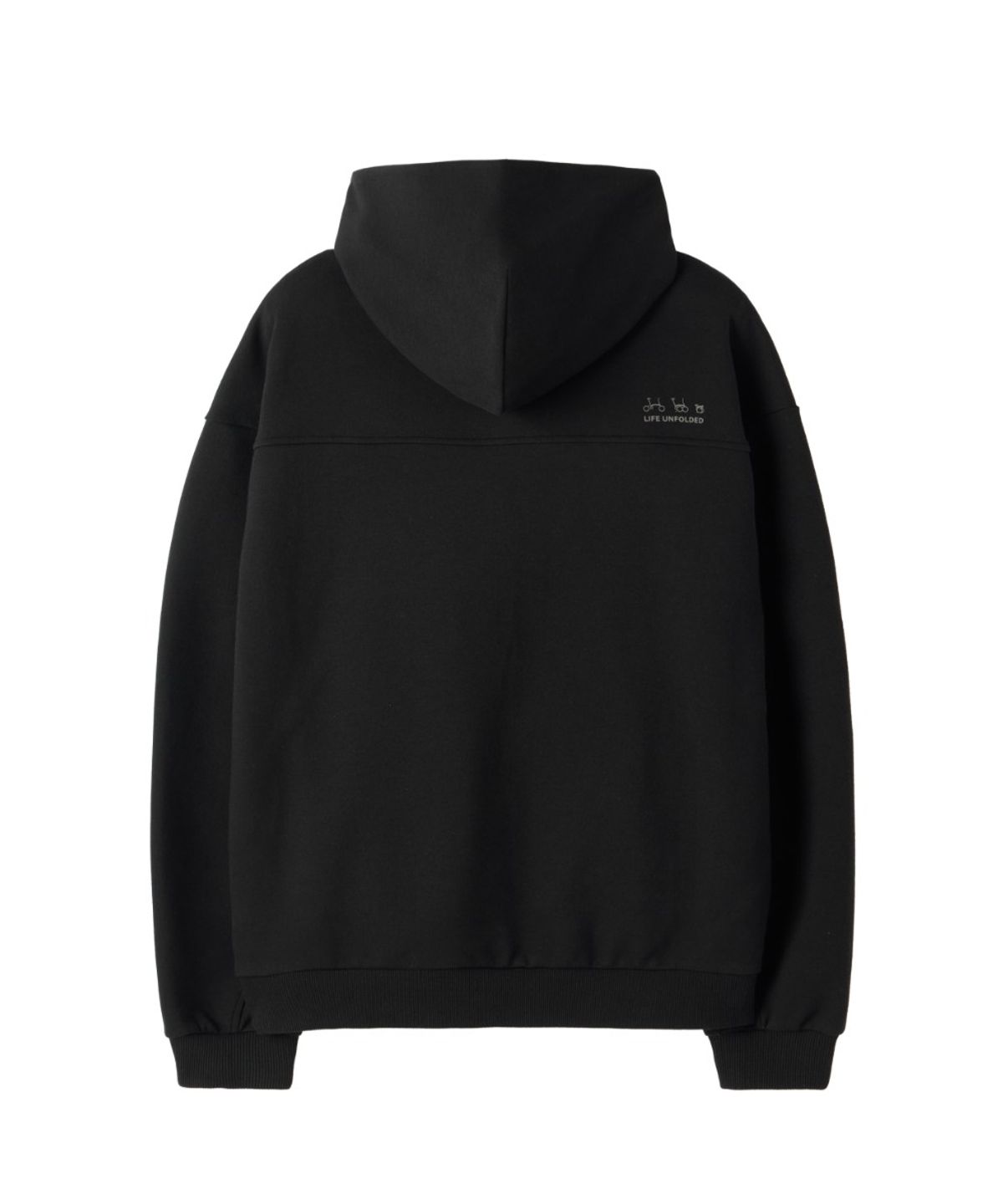 브롬톤 런던(BROMPTON LONDON) LOGO HOODED SWEATSHIRT - BLACK (P263UHD163)