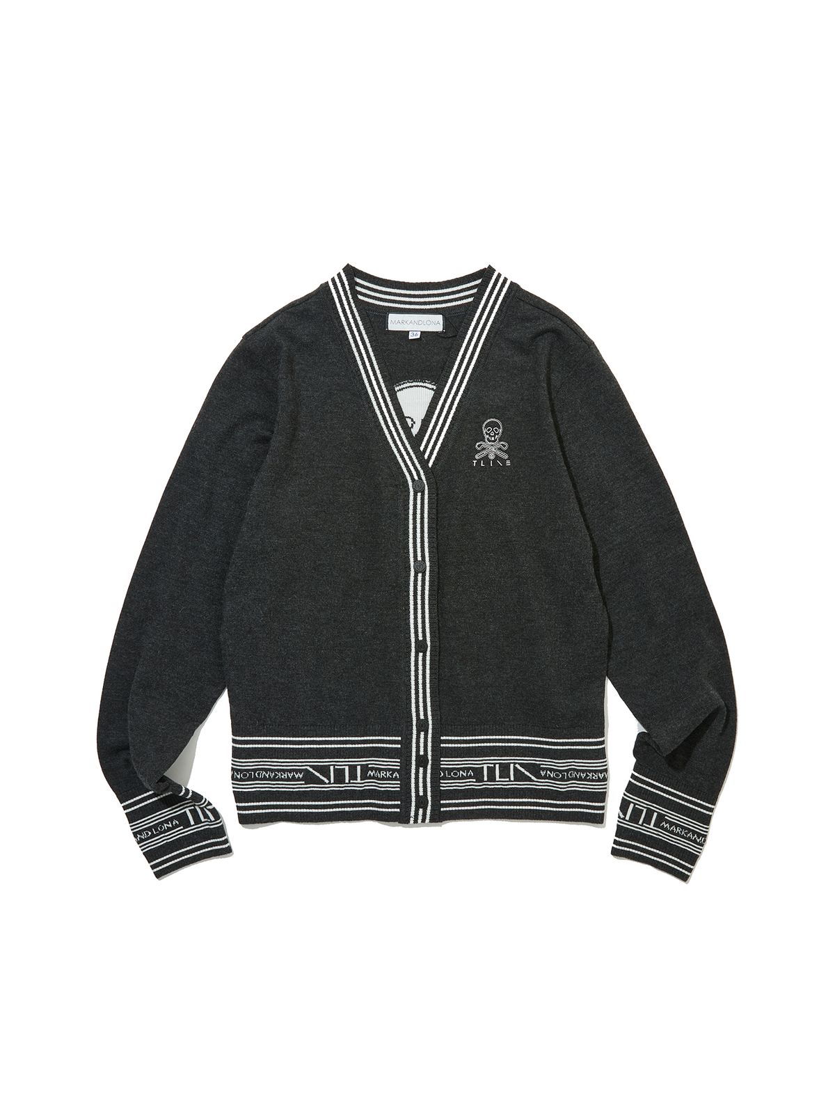 마크앤로나(MARK&LONA) W T-LINE BUTTON CARDIGAN LS3XB71F