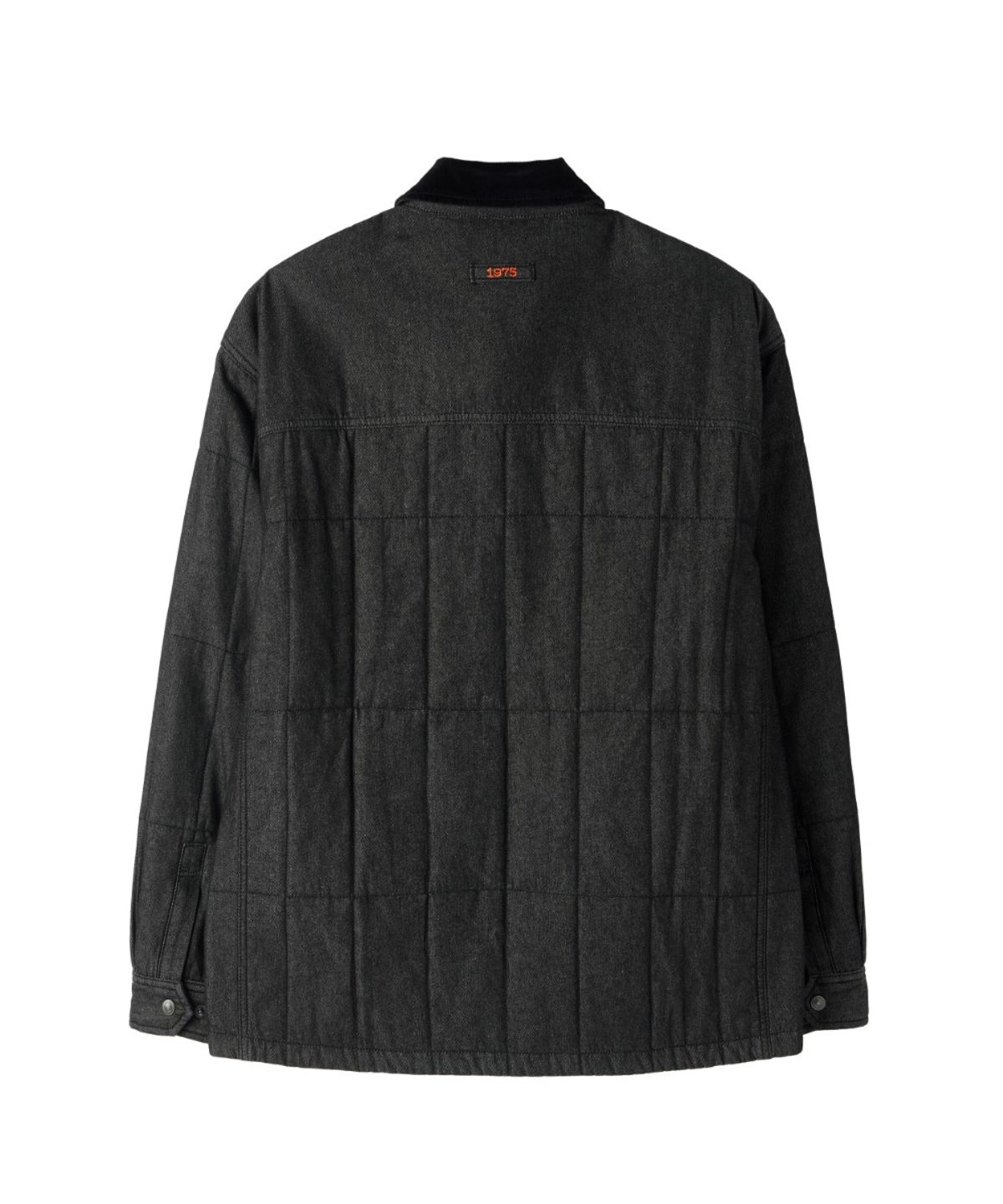 브롬톤 런던(BROMPTON LONDON) HERITAGE CORDUROY PATCH DENIM SHIRKET - BLACK (P264UPD430)