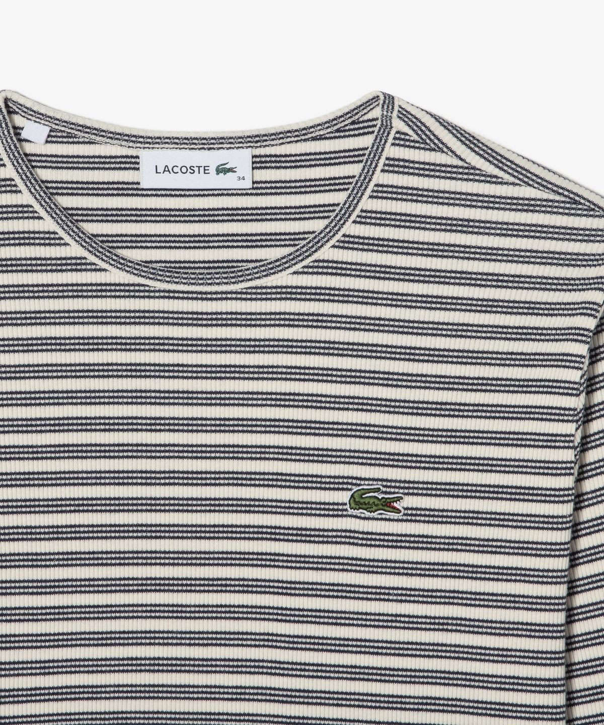 라코스테(LACOSTE) 여성 립 멀티 스트라이프 티셔츠 TF410E-56N 70V