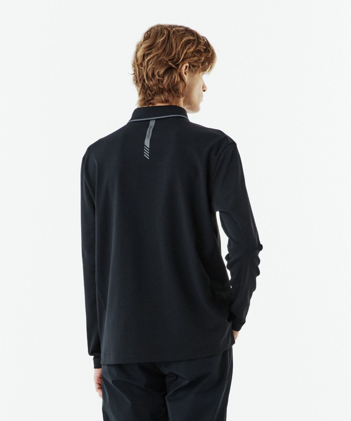 브롬톤 런던(BROMPTON LONDON) COLLAR T-SHIRT - BLACK (P263MPL120)