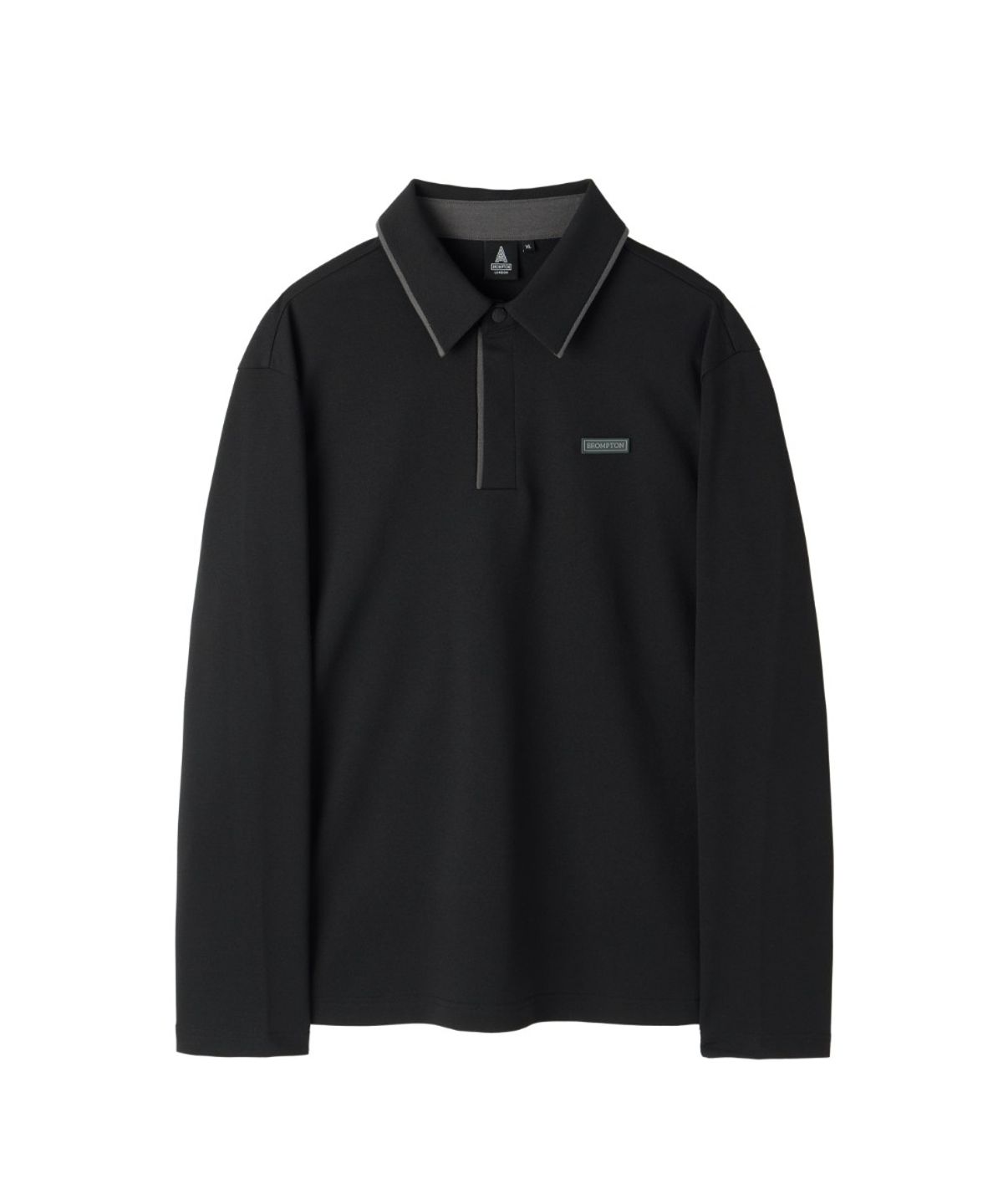 브롬톤 런던(BROMPTON LONDON) COLLAR T-SHIRT - BLACK (P263MPL120)