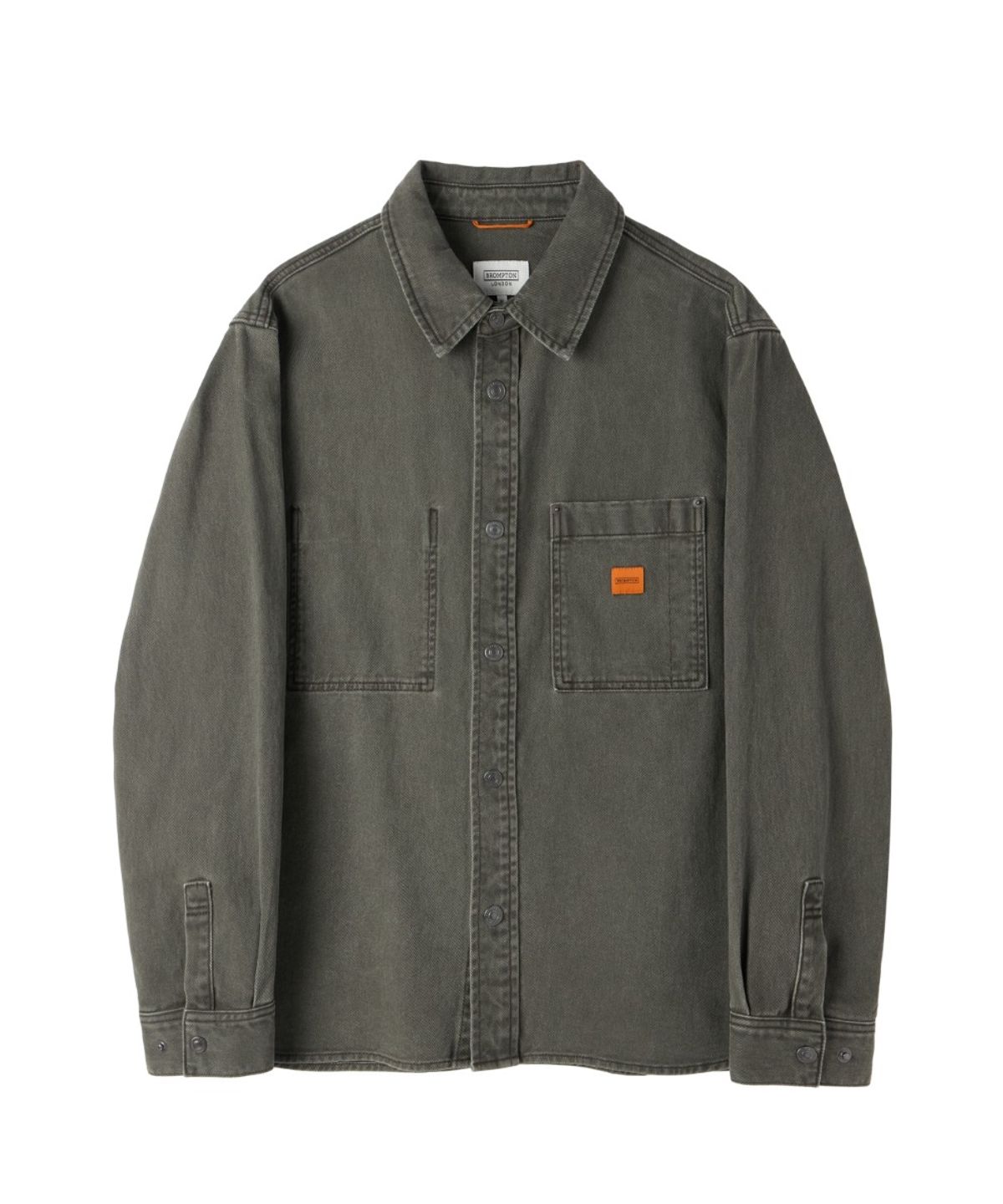 브롬톤 런던(BROMPTON LONDON) OUTPOCKET DENIM SHIRT - KHAKI (P263MSH402)
