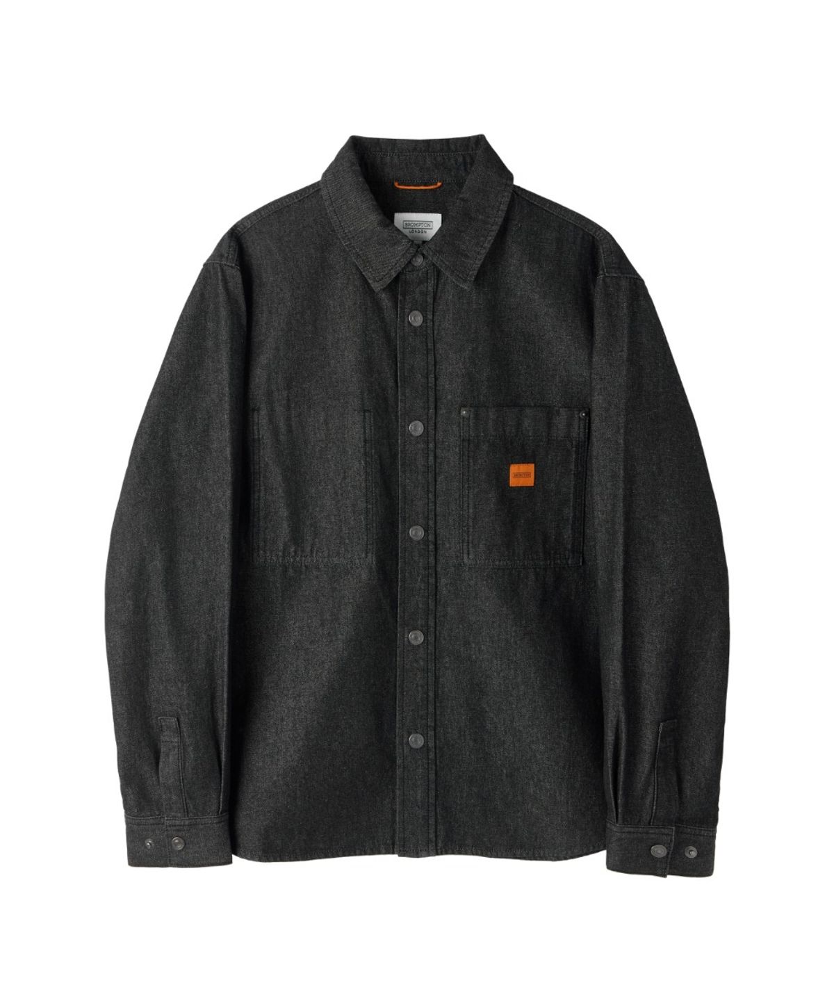 브롬톤 런던(BROMPTON LONDON) OUTPOCKET DENIM SHIRT - BLACK (P263MSH402)