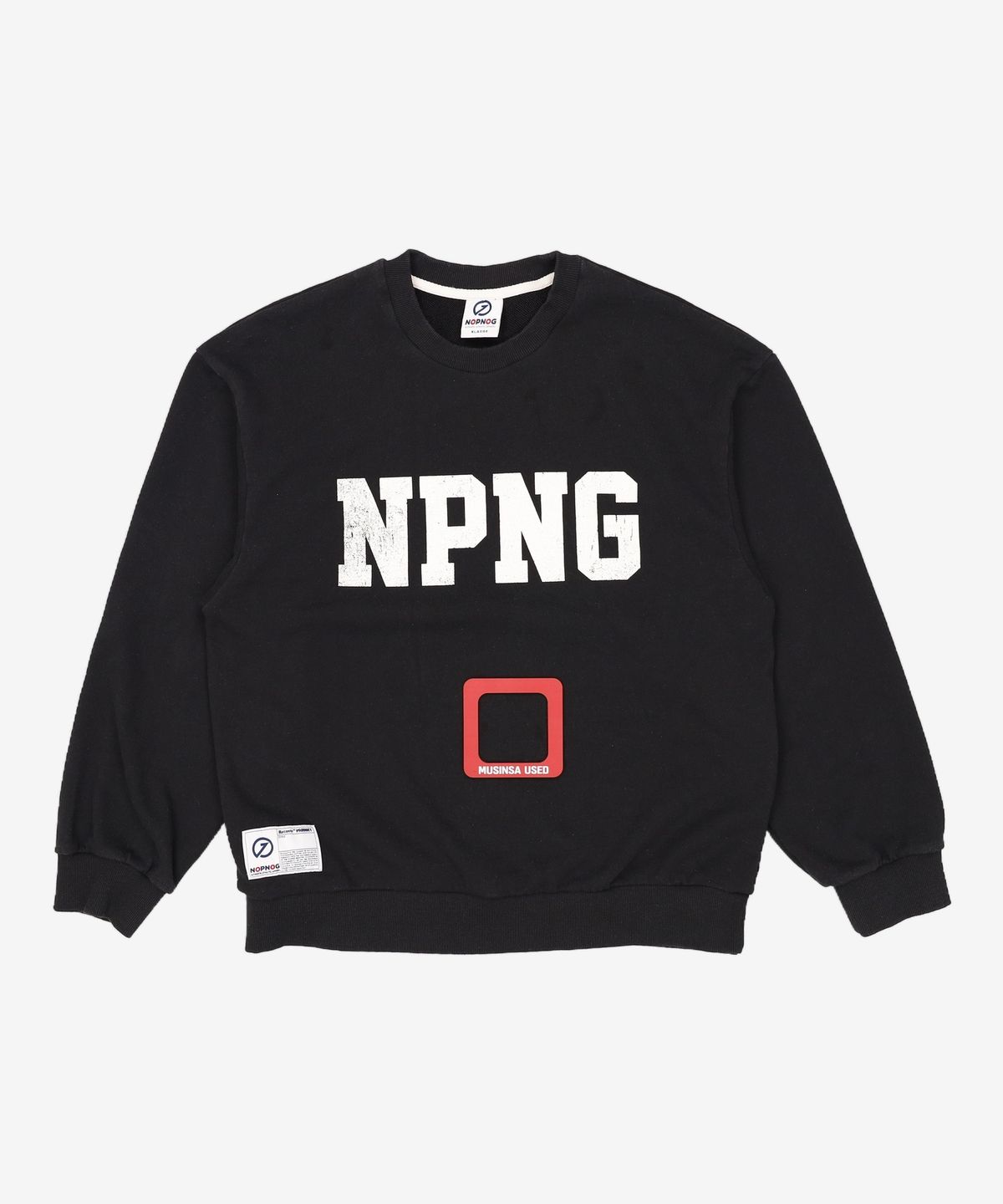 놉녹(NOPNOG) [테리/피치기모]놉녹 레터링 스웻셔츠 (3color) XL