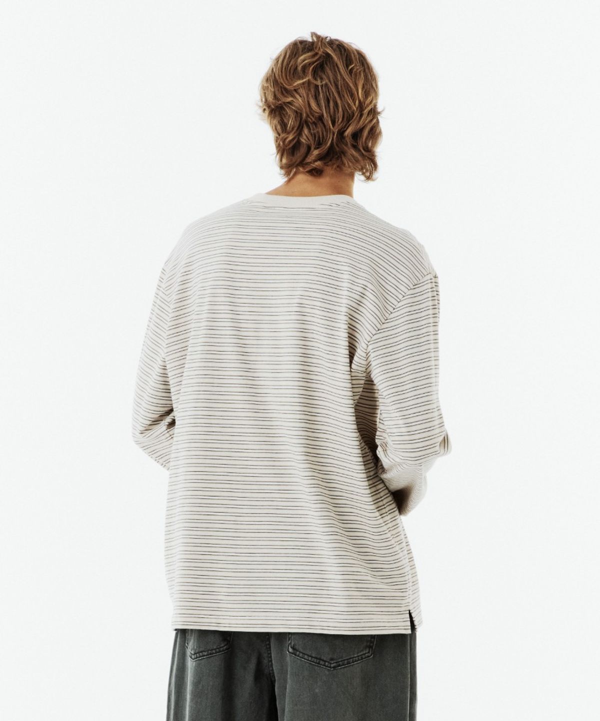 브롬톤 런던(BROMPTON LONDON) STRIPE T-SHIRT - IVORY (P263UTS101)
