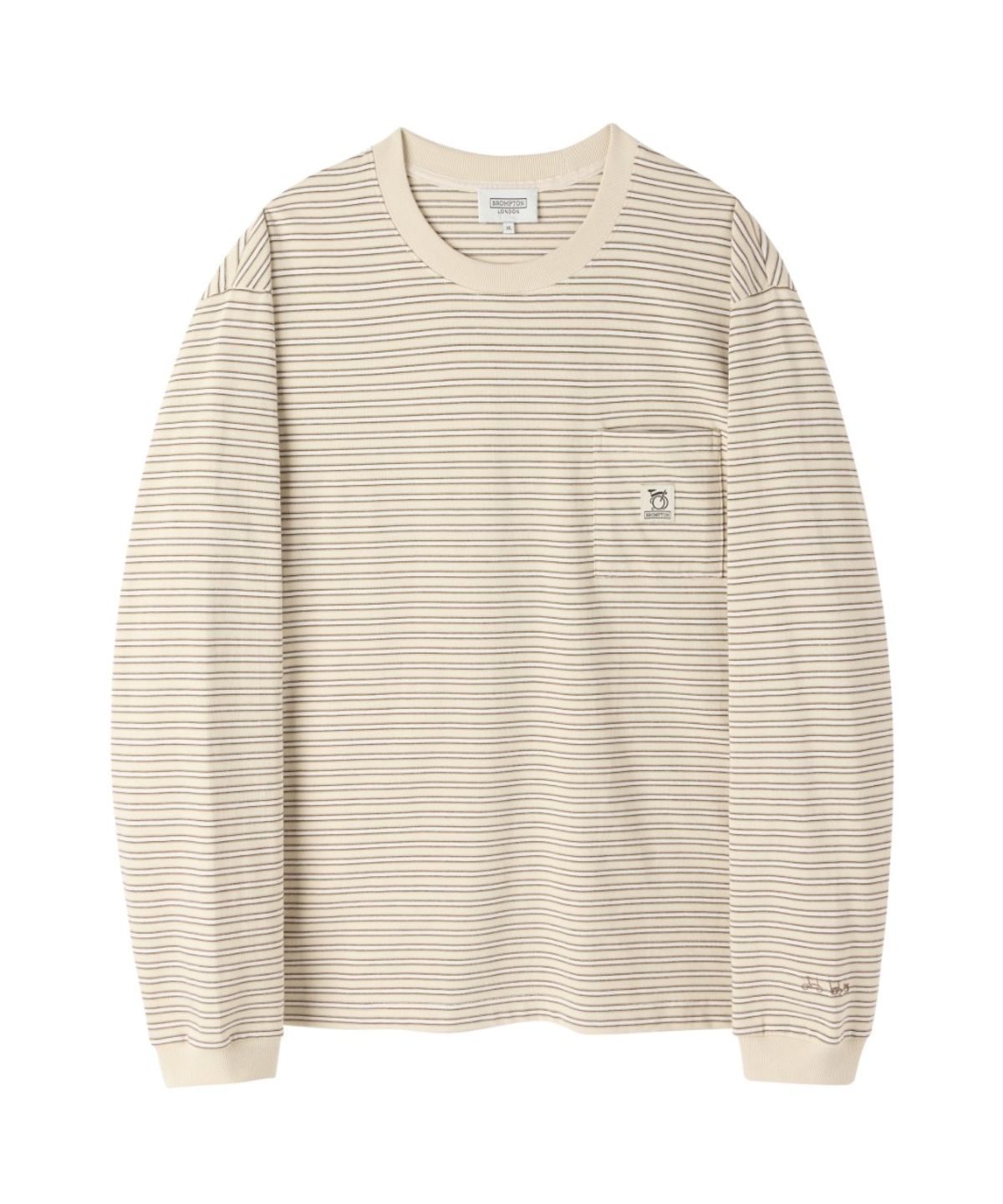 브롬톤 런던(BROMPTON LONDON) STRIPE T-SHIRT - IVORY (P263UTS101)