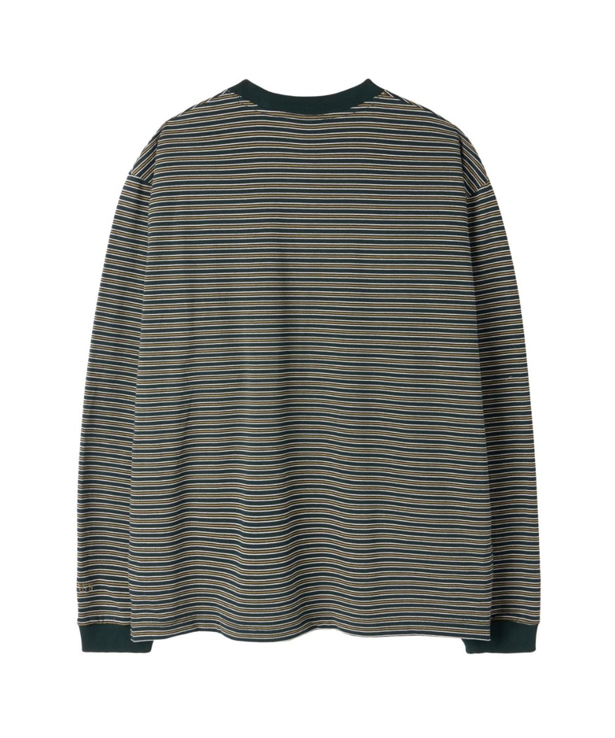 브롬톤 런던(BROMPTON LONDON) STRIPE T-SHIRT - D/GREEN (P263UTS101)