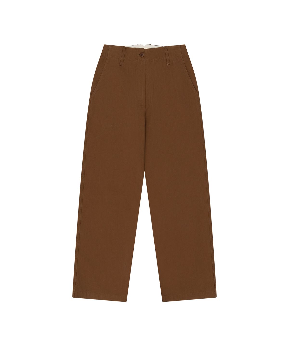 반원 아틀리에(VANONE ATELIER) P3326 포크 코튼 팬츠_Brown