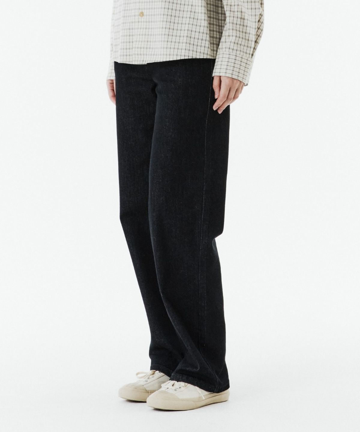 브롬톤 런던(BROMPTON LONDON) W 1975 DENIM TROUSERS - BLACK (P263WDP460)