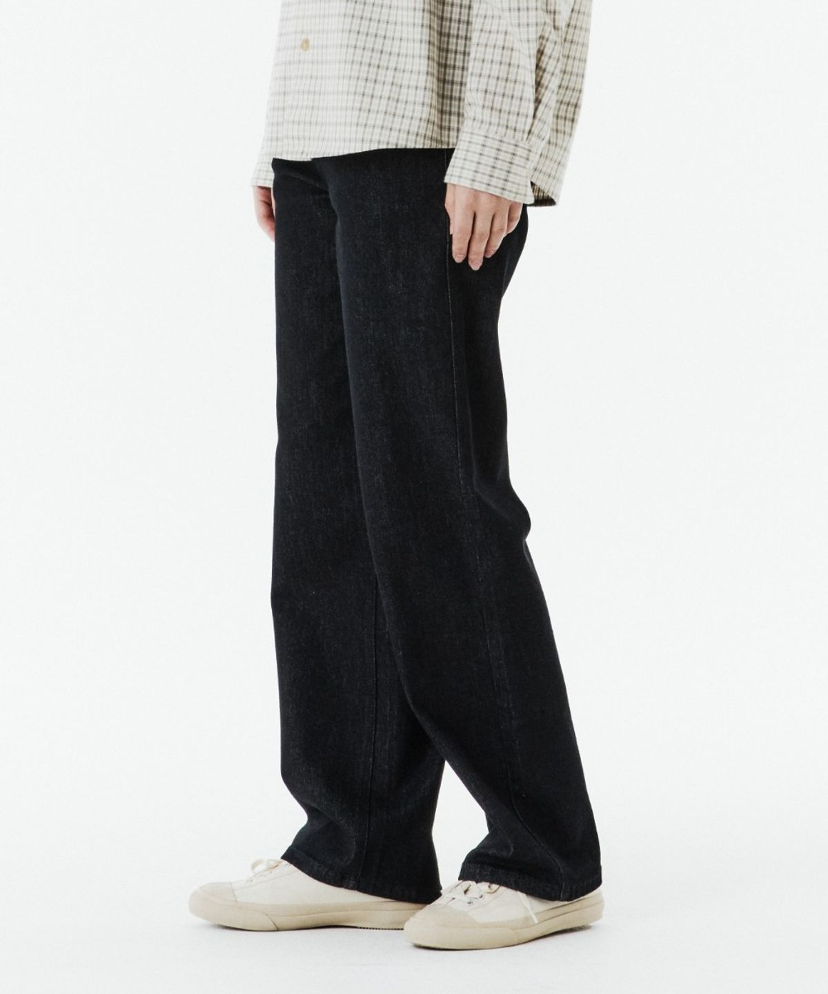 브롬톤 런던(BROMPTON LONDON) W 1975 DENIM TROUSERS - BLACK (P263WDP460)