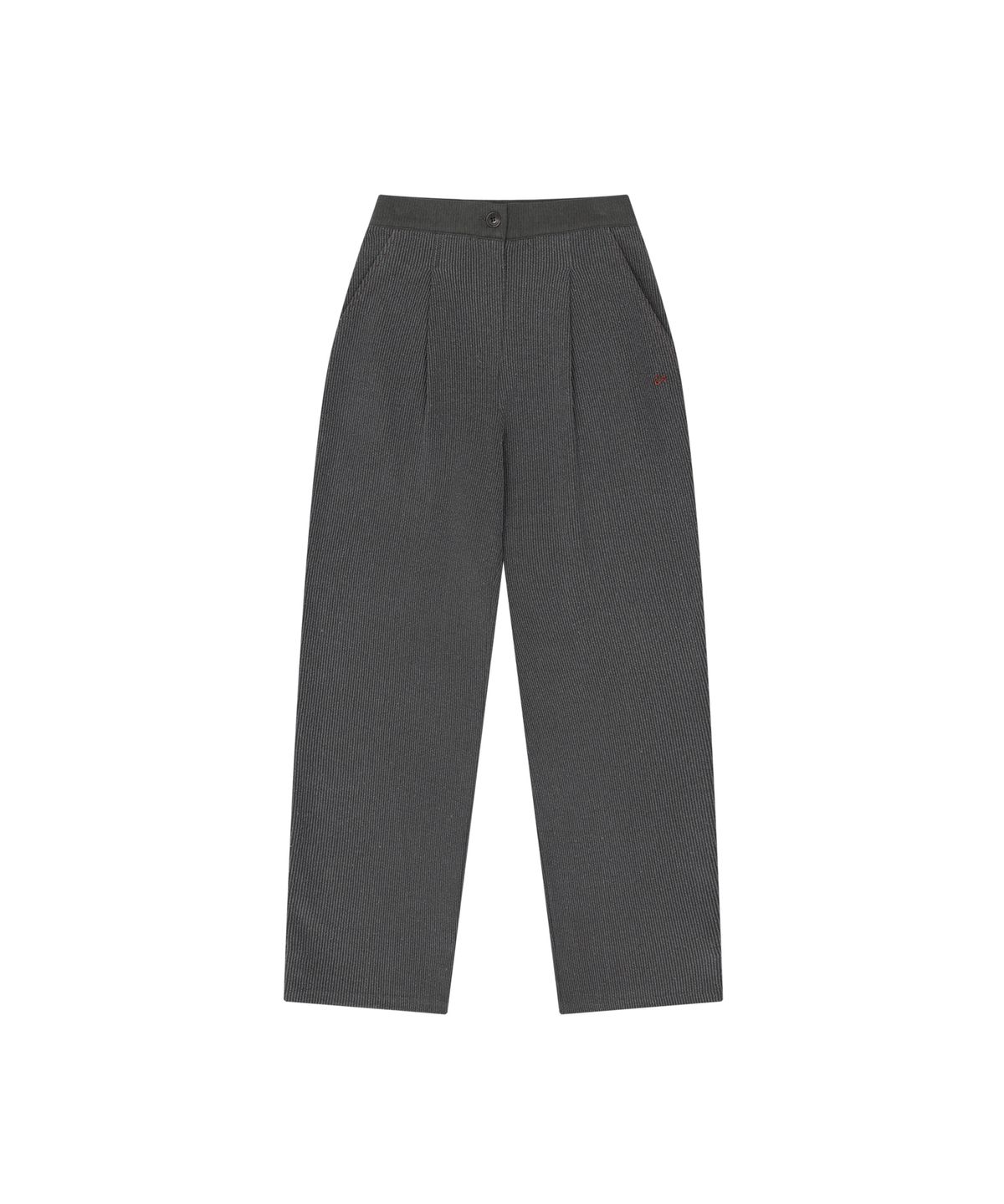 반원 아틀리에(VANONE ATELIER) P3334 리버스 텍스처 팬츠_Charcoal