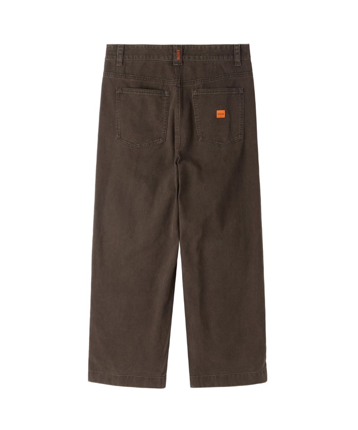 브롬톤 런던(BROMPTON LONDON) W TWO TUCK DENIM TROUSERS - BROWN (P263WDP461)