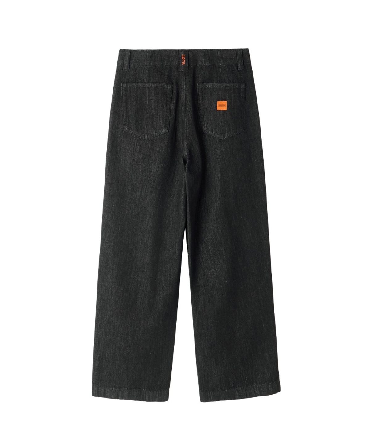 브롬톤 런던(BROMPTON LONDON) W TWO TUCK DENIM TROUSERS - BLACK (P263WDP461)
