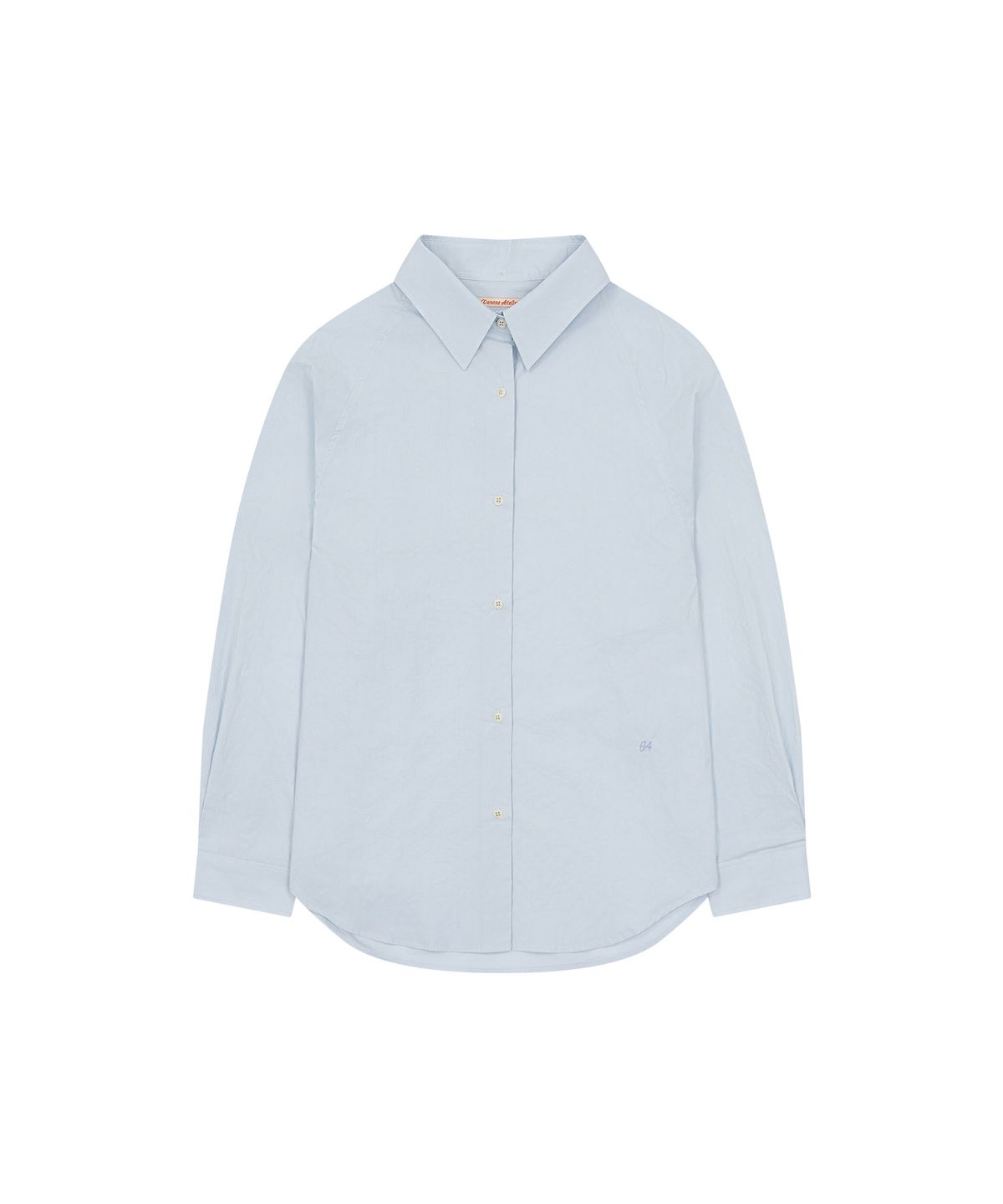 반원 아틀리에(VANONE ATELIER) A3622 코튼 위브 래글런 셔츠_Sky blue